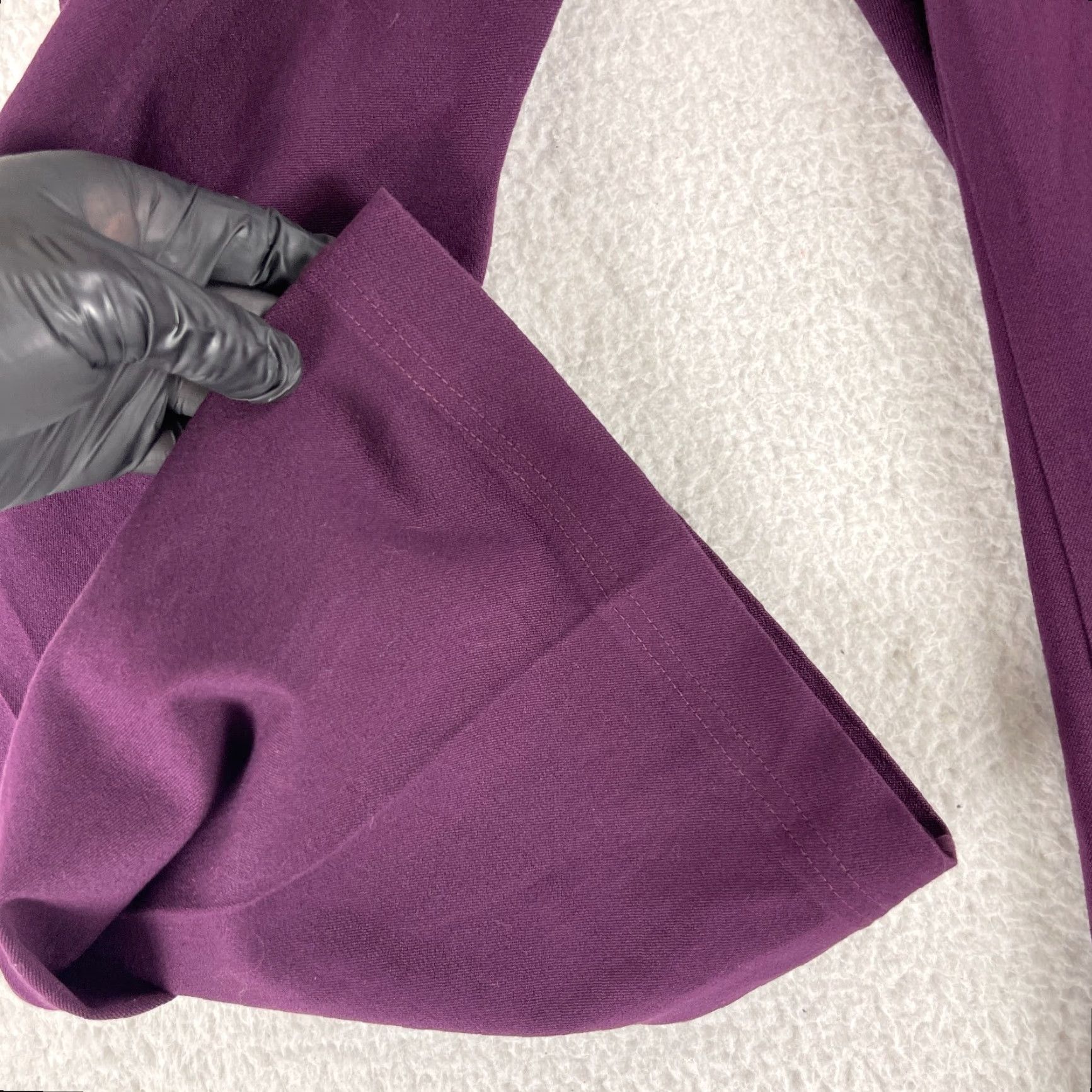 St. John St. John Purple Pleated Straight Leg Pants Womens Size 10 High Rise Casual Dress Pant Size 32" / US 10 / IT 46 - 7 Thumbnail