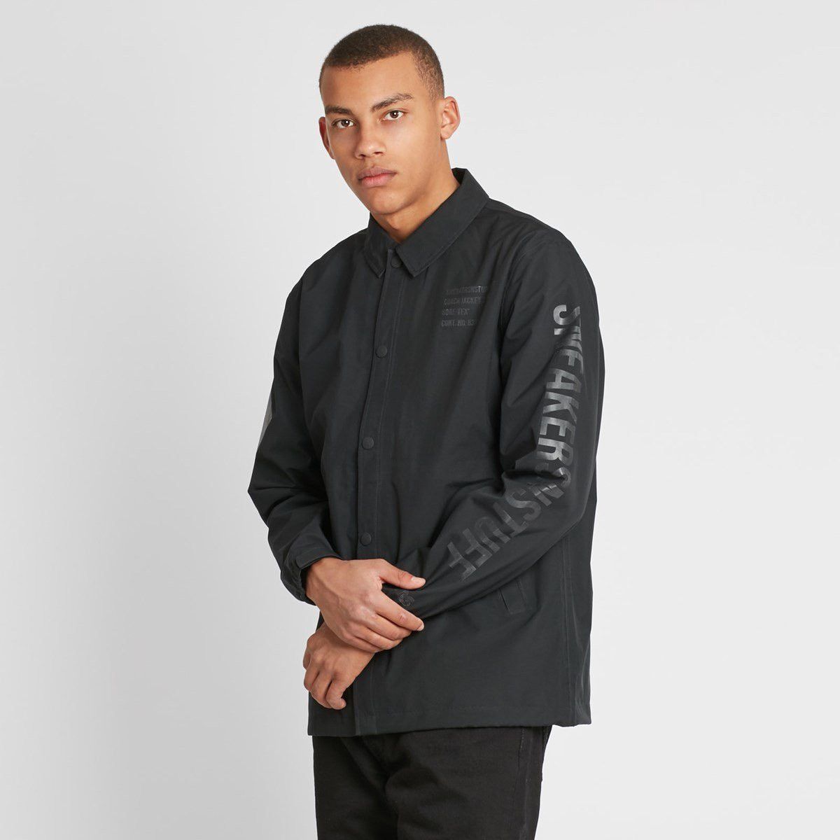image of Sneakersnstuff X Converse X Gor-Tex Collab Coach Jacket / M in Black, Men's (Size Medium)