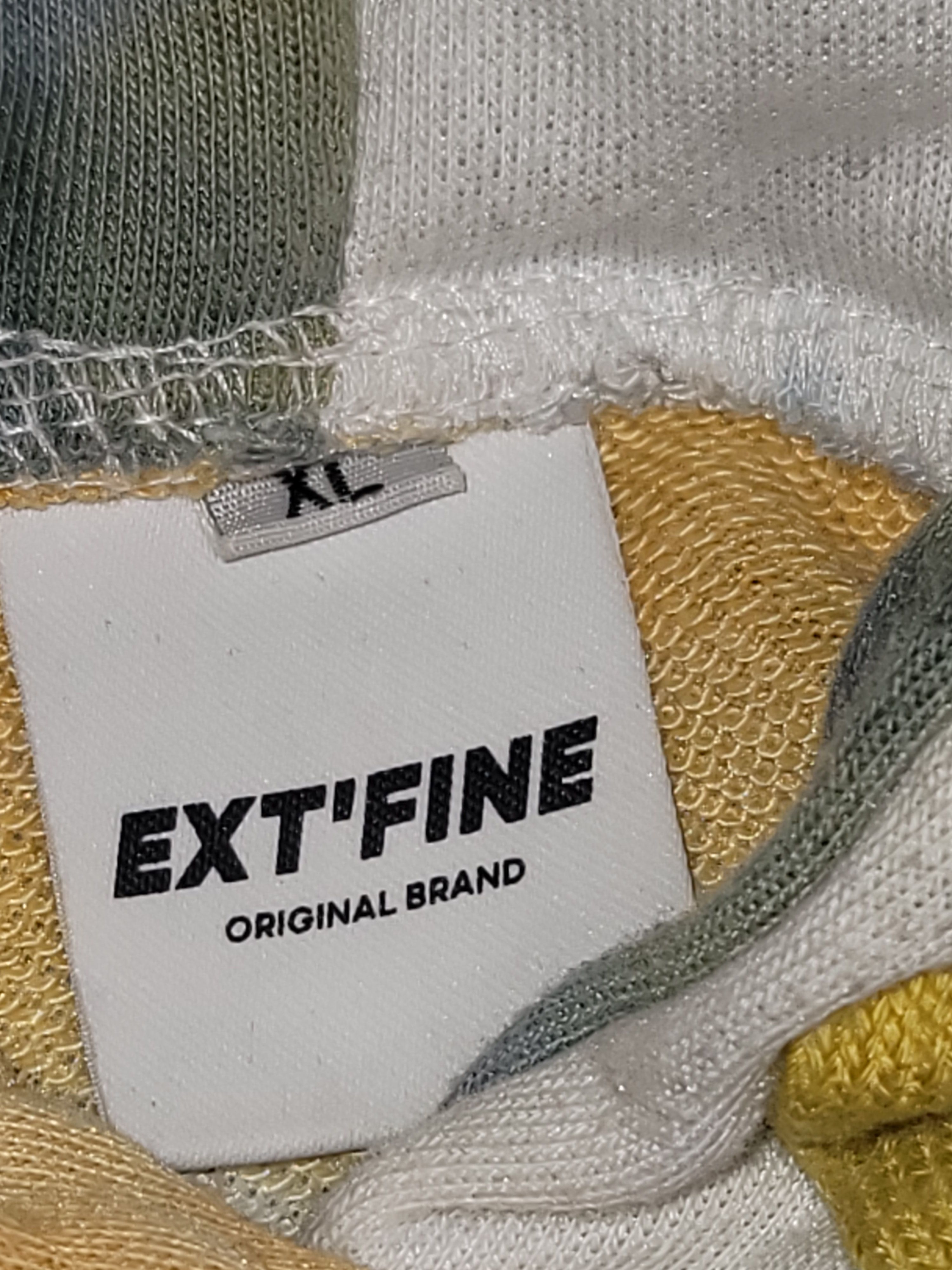 Designer Tie-Dye Anime Graphic Hoodie - Yellow, Gray, and White, Size Size US M / EU 48-50 / 2 - 7 Thumbnail