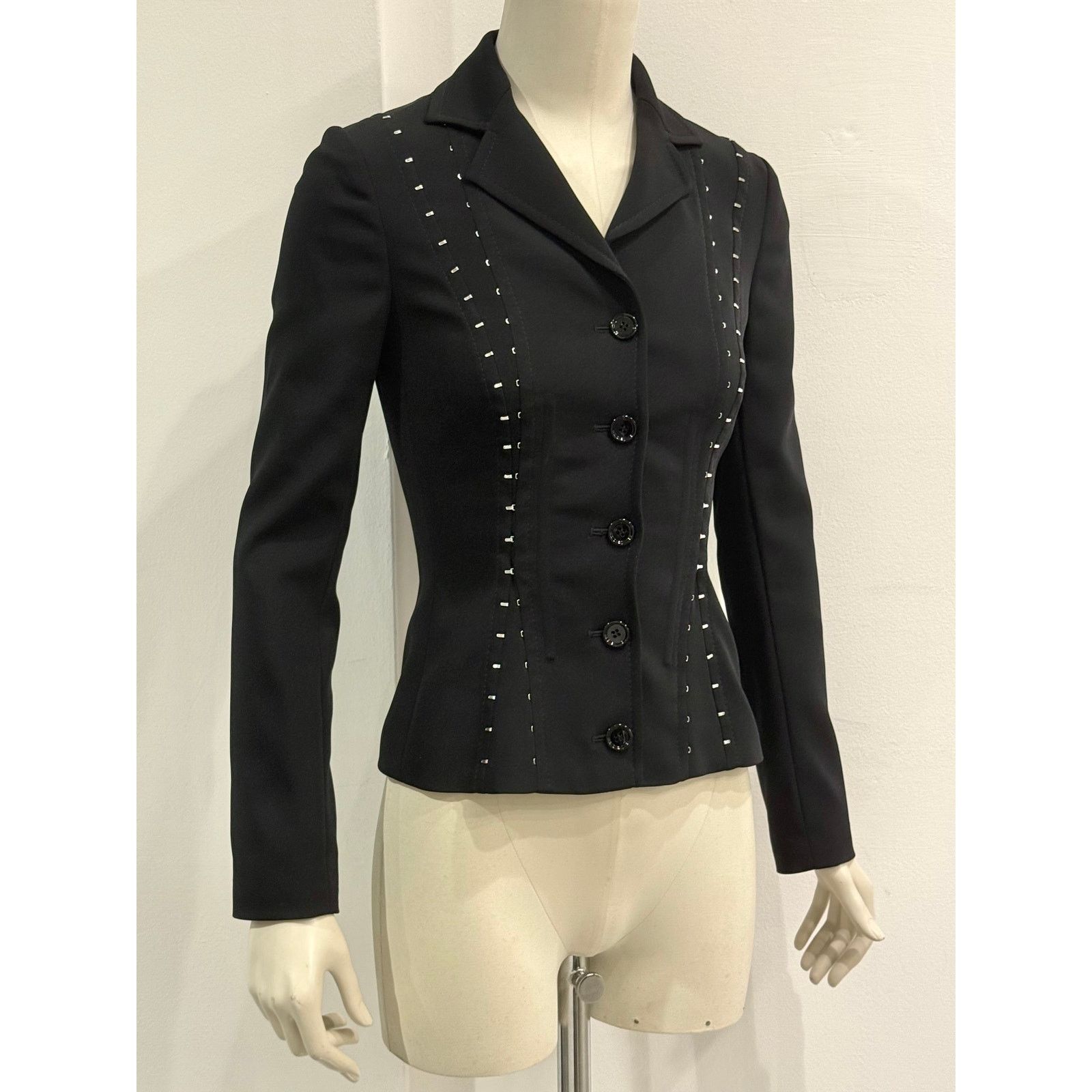 Dolce & Gabbana A/W2003 Dolce & Gabbana hook eyelet blazer jacket Size US S / EU 44-46 / 1 - 2 Thumbnail