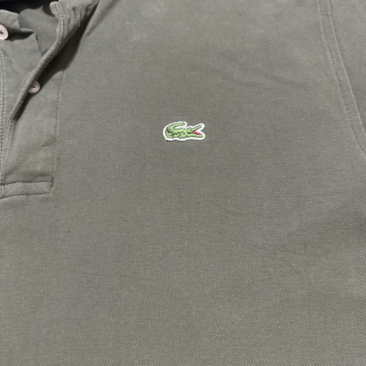 Lacoste Lacoste Polo Shirt Men’s Green Solid Classic Fit Rugby Golf Size US XXL / EU 58 / 5 - 3 Thumbnail