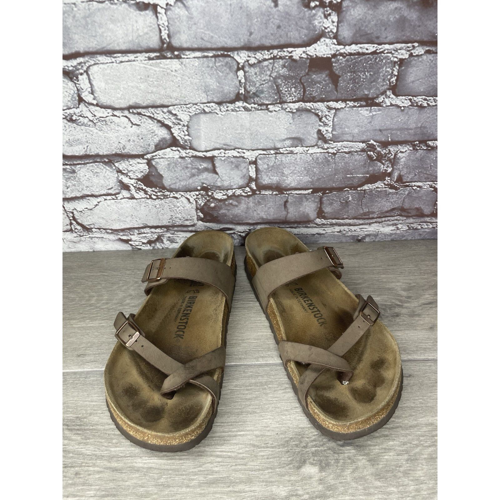 Birkenstock Birkenstock Mayari Mocha Brown Leather Strap Sandals Women’s Size US 10 / IT 40 - 8 Thumbnail