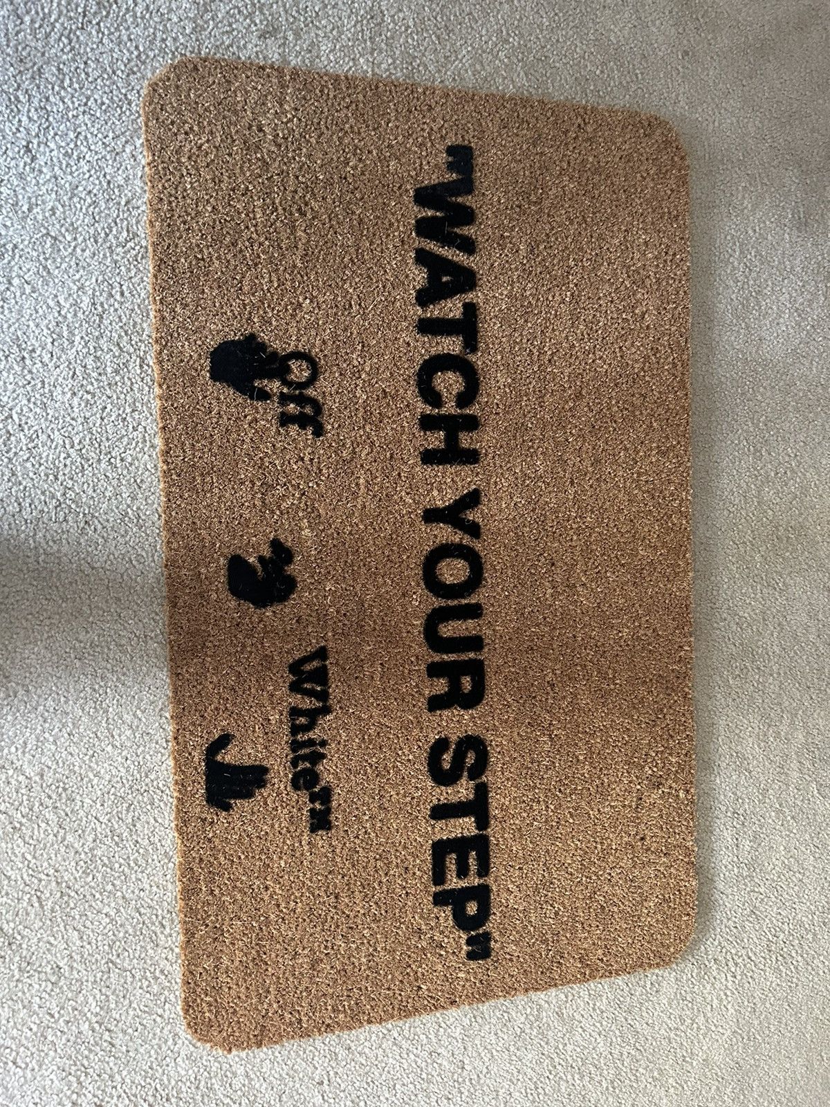 OffWhite Offwhite doormat watch your step OW Virgil Abloh Grailed