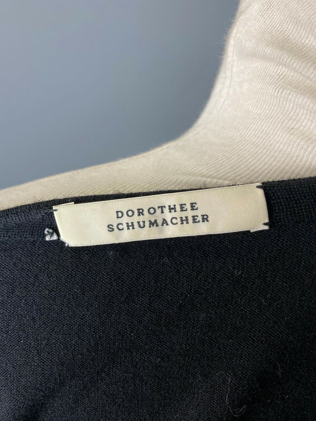 Designer Dorothee Schumacher Black Wool Belted Sweater Size 4 Size S / US 4 / IT 40 - 8 Thumbnail
