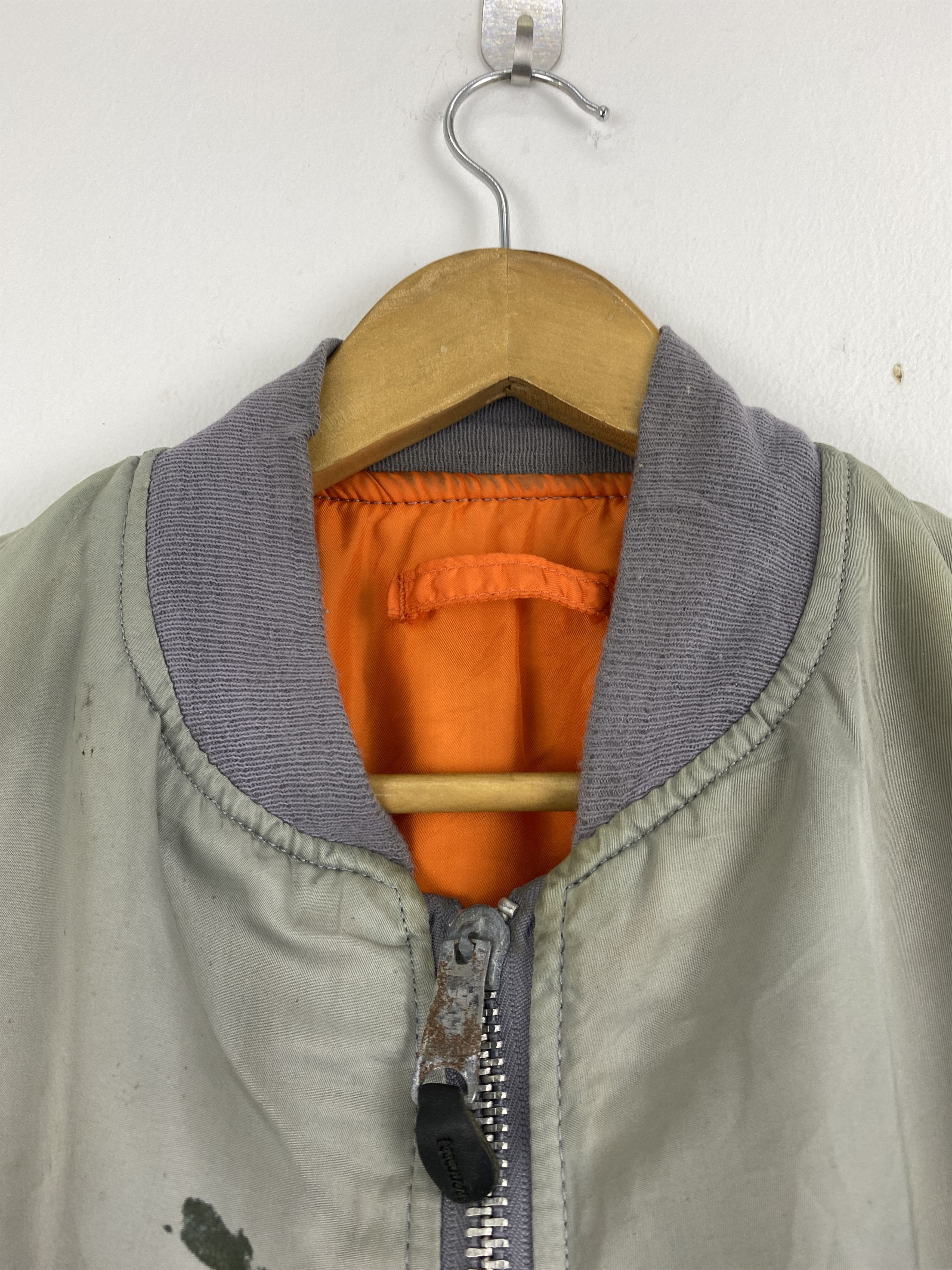 Alpha Industries Vintage 80s Alpha Industries Reversible Bomber J2018 Size US M / EU 48-50 / 2 - 5 Thumbnail