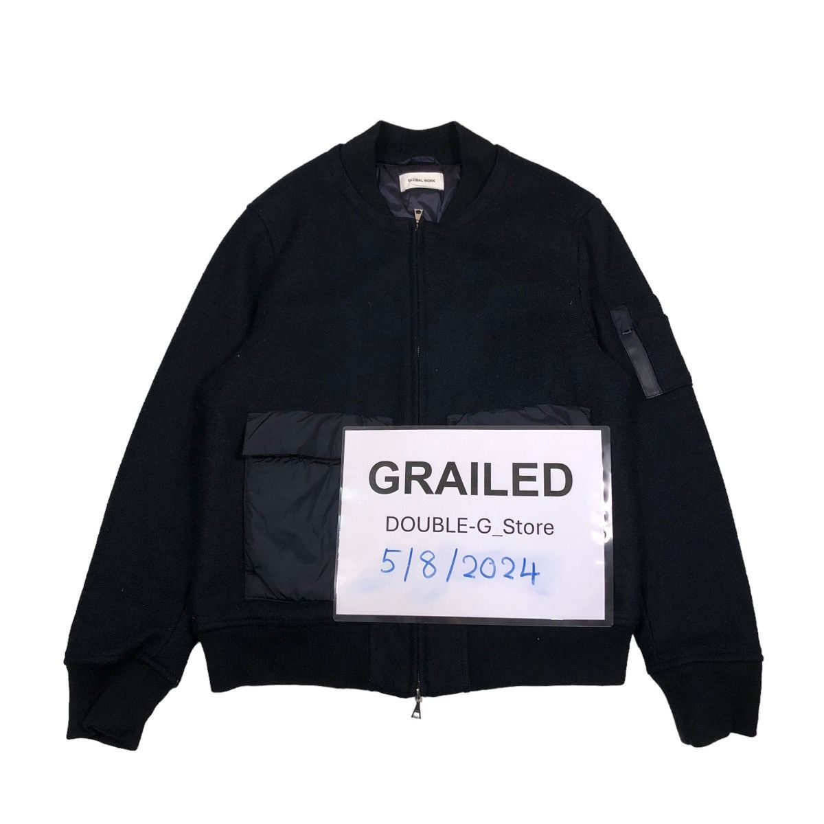 Japanese Brand 📌VINTAGE BOMBER JACKET BIG POCKET GLOBAL WORK JAPAN Size US XL / EU 56 / 4 - 2 Thumbnail