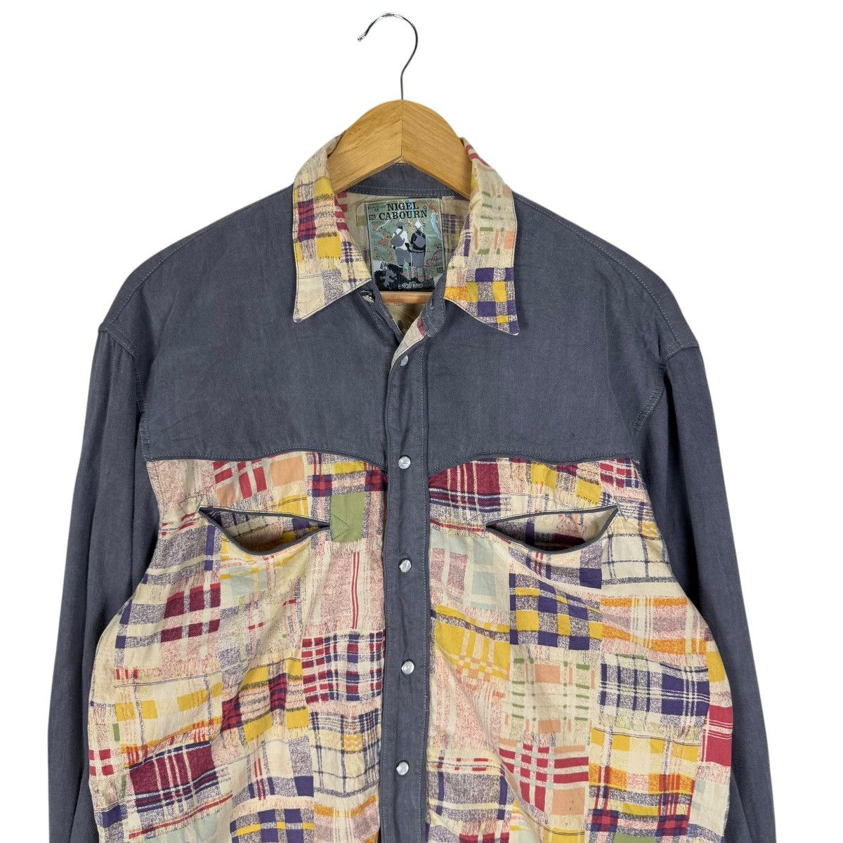 Nigel Cabourn 🌟NIGEL CABOURN PATHCWORK WESTERN SHIRTS Size US M / EU 48-50 / 2 - 3 Thumbnail
