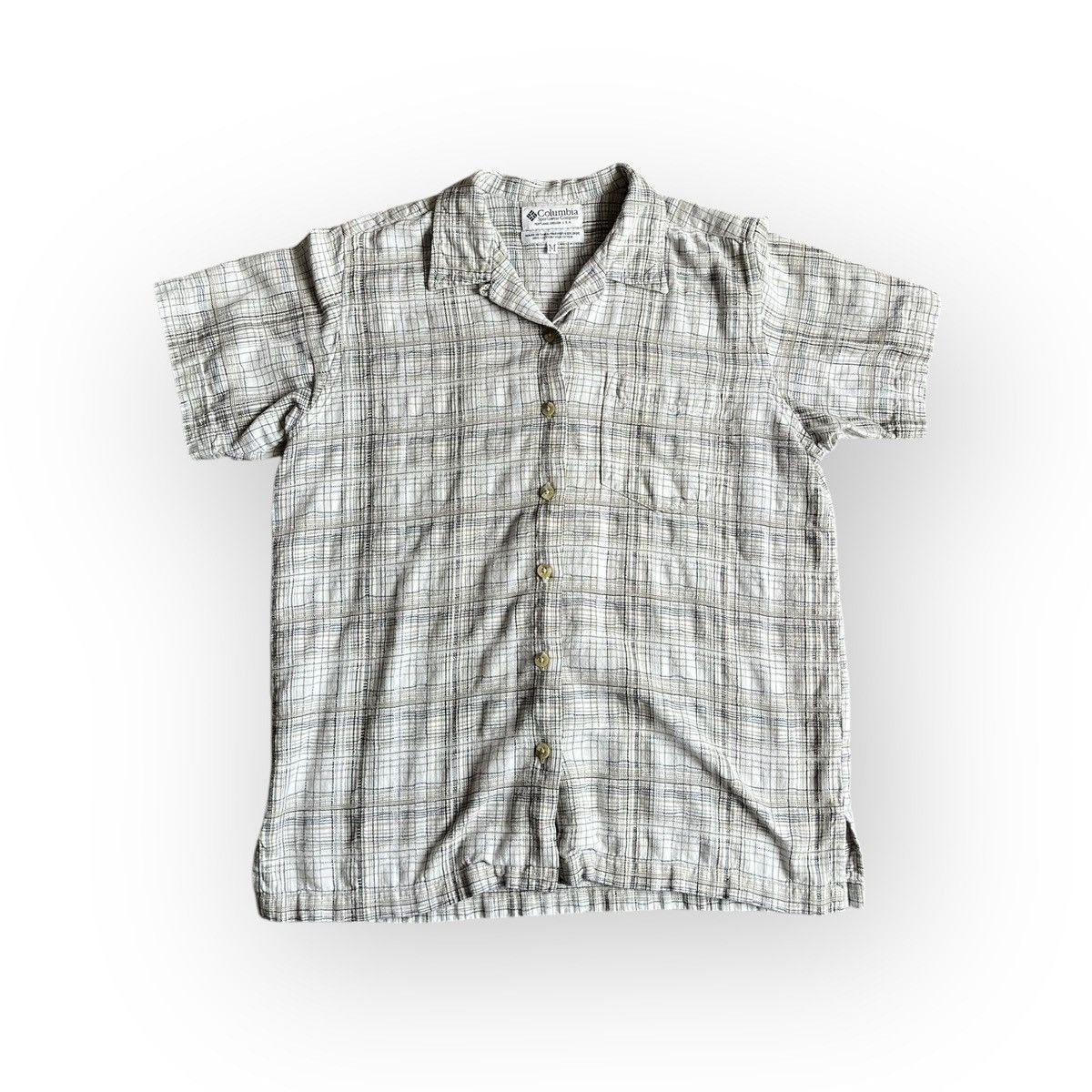 Columbia 90s Columbia Plaid Camp Collar Shirt Cotton M Size US S / EU 44-46 / 1 - 1 Thumbnail