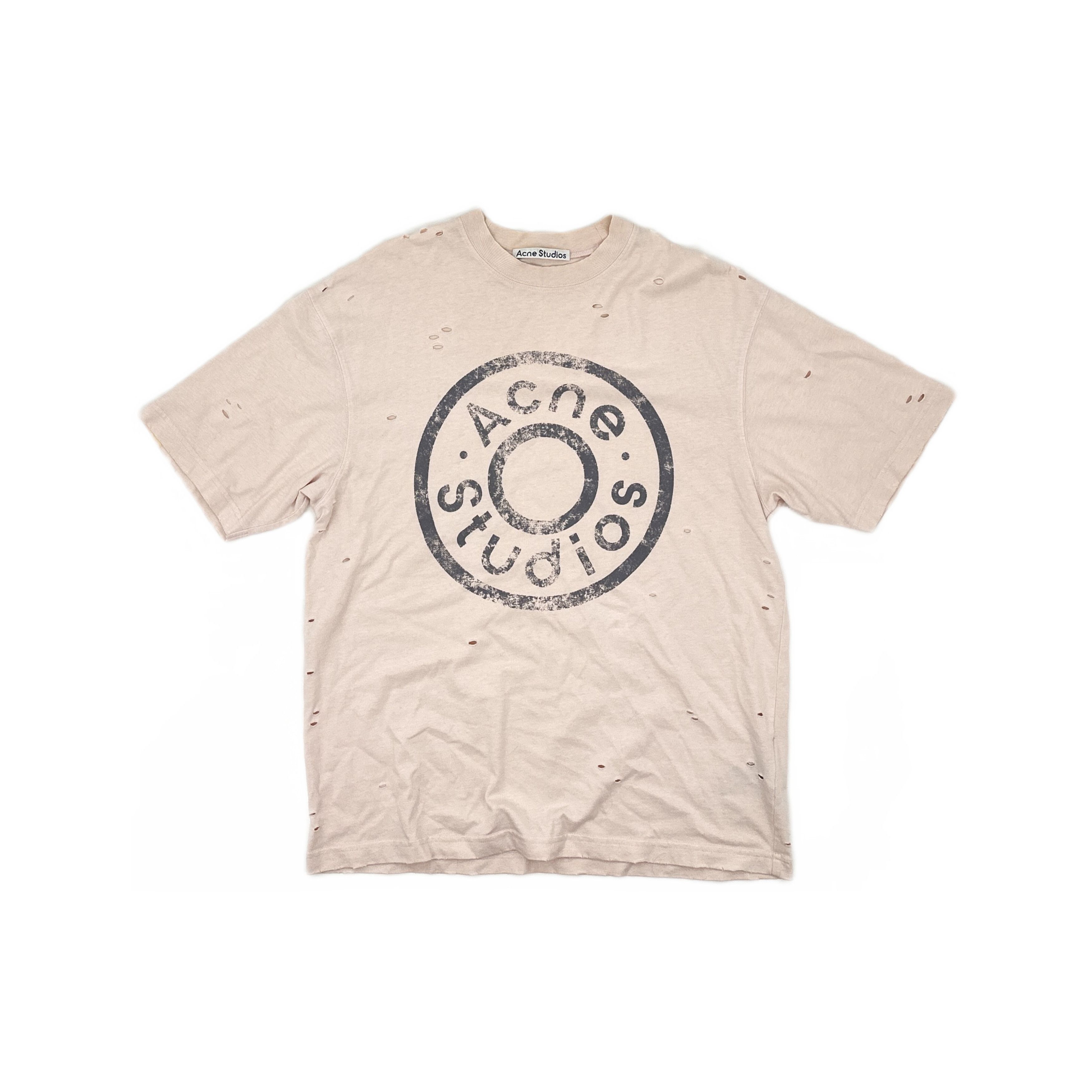 Acne Studios Acne Studios Distressed Logo T-Shirt Size XS Size US XS / EU 42 / 0 - 1 Thumbnail