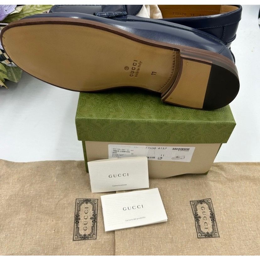 Gucci Gucci interlocking GG leather loafers size 11 made in Italy Size US 11.5 / EU 44-45 - 6 Thumbnail