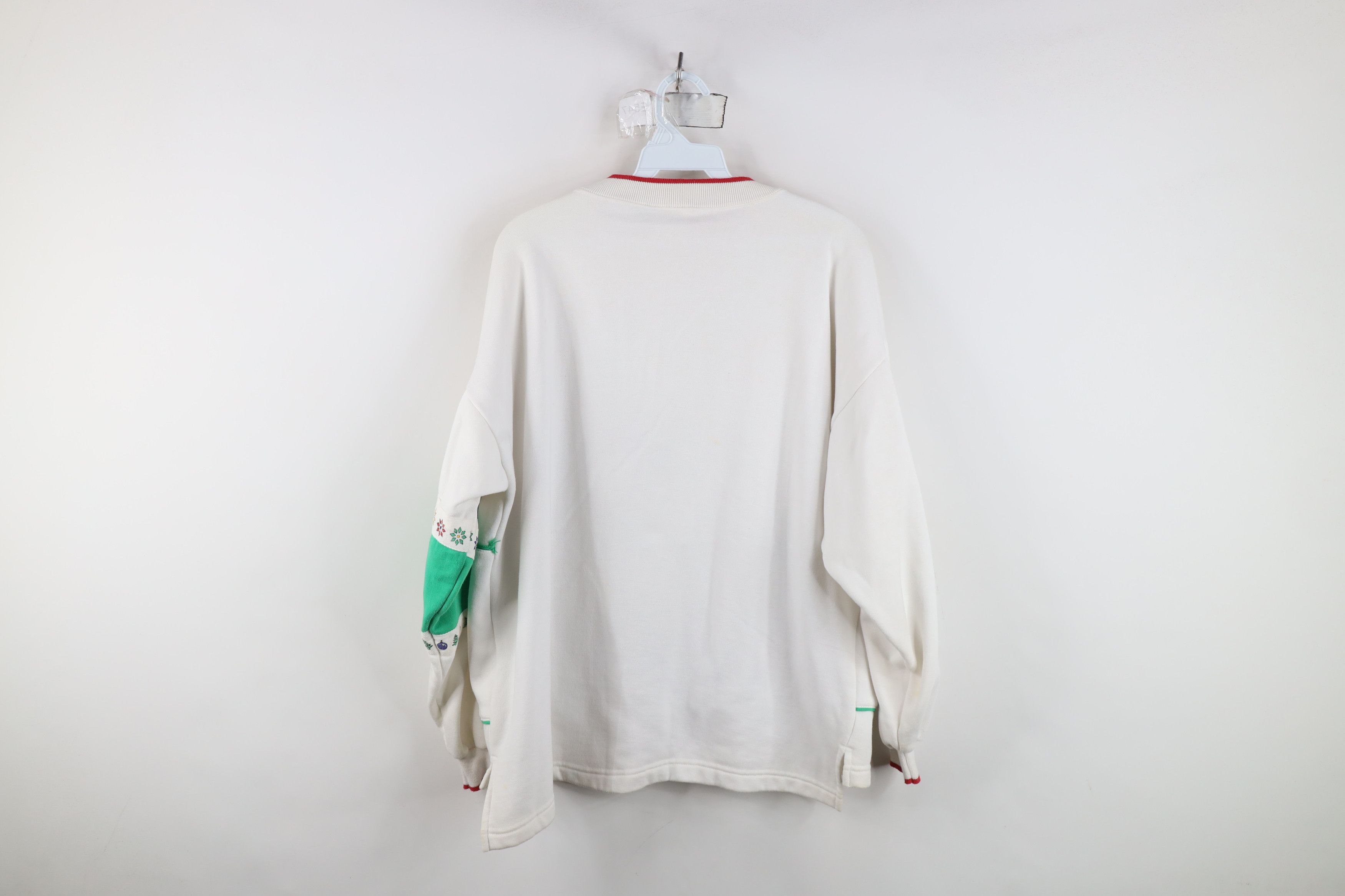 Vintage Vintage 90s Streetwear Christmas Bear Sweatshirt White Size L / US 10 / IT 46 - 14 Thumbnail