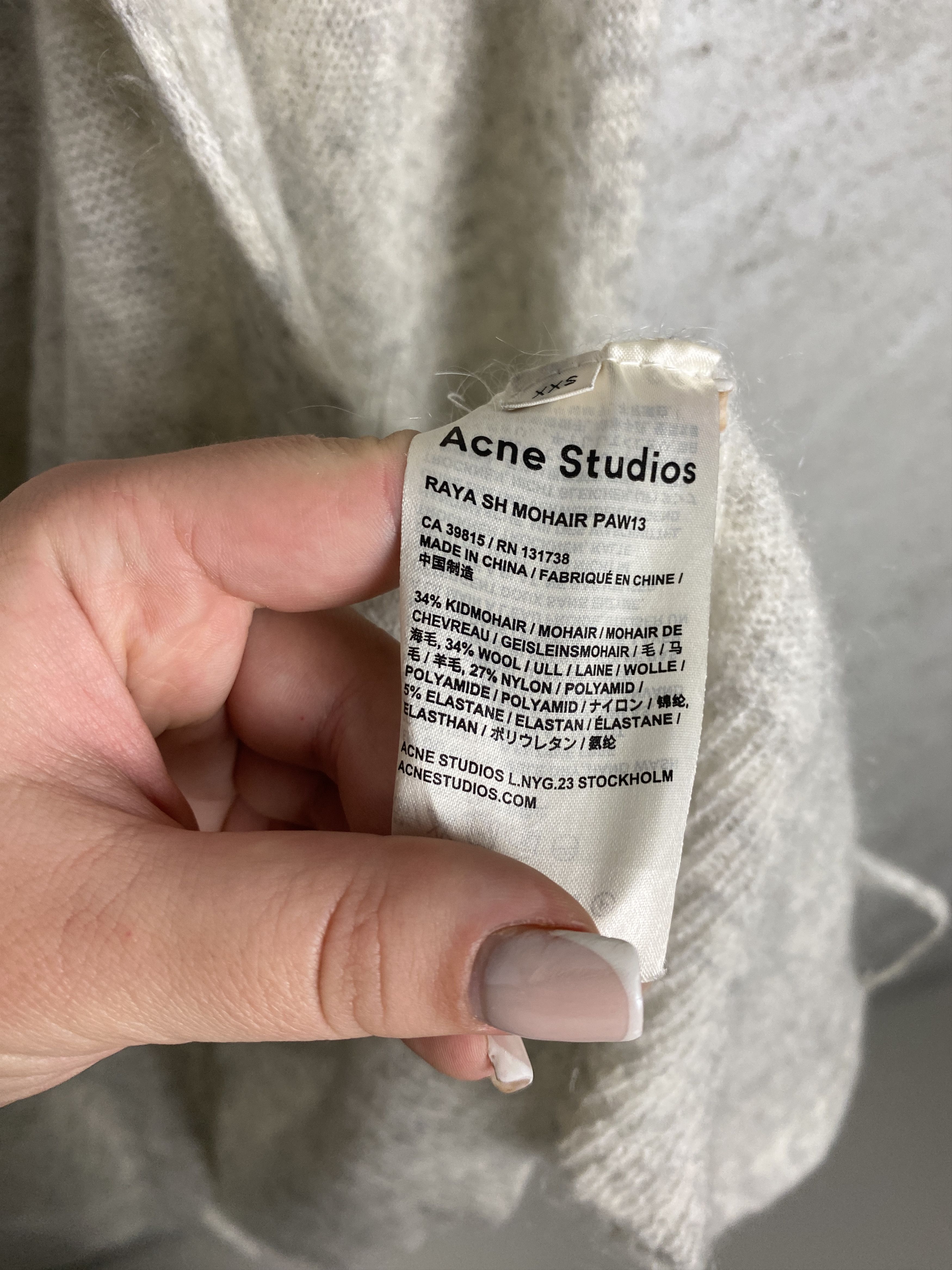 Acne Studios Acne Studios Raya SH Mohair PAW13 cardigan knitwear Size XXS / US 00 / IT 34 - 6 Thumbnail