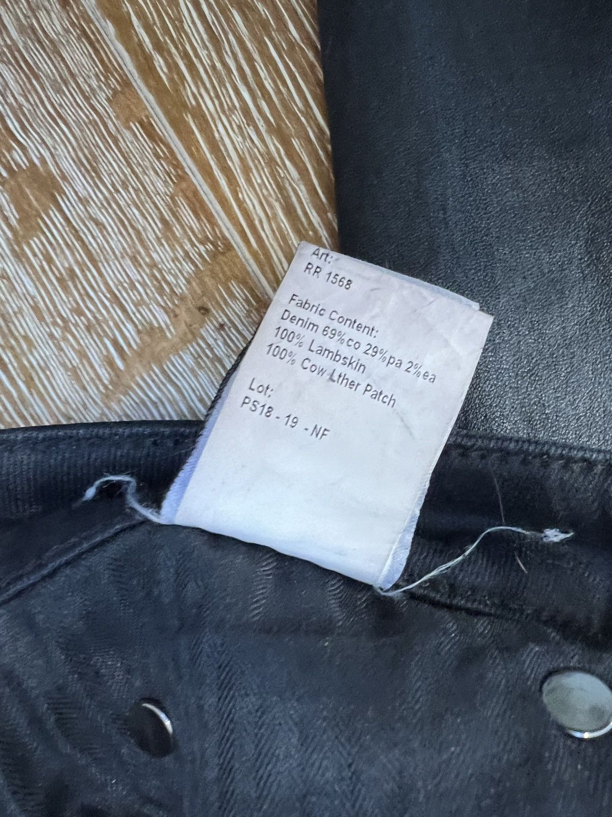R13 Womens R13 Leather Chaps Jeans Black Size 26" / US 2 / IT 38 - 6 Thumbnail