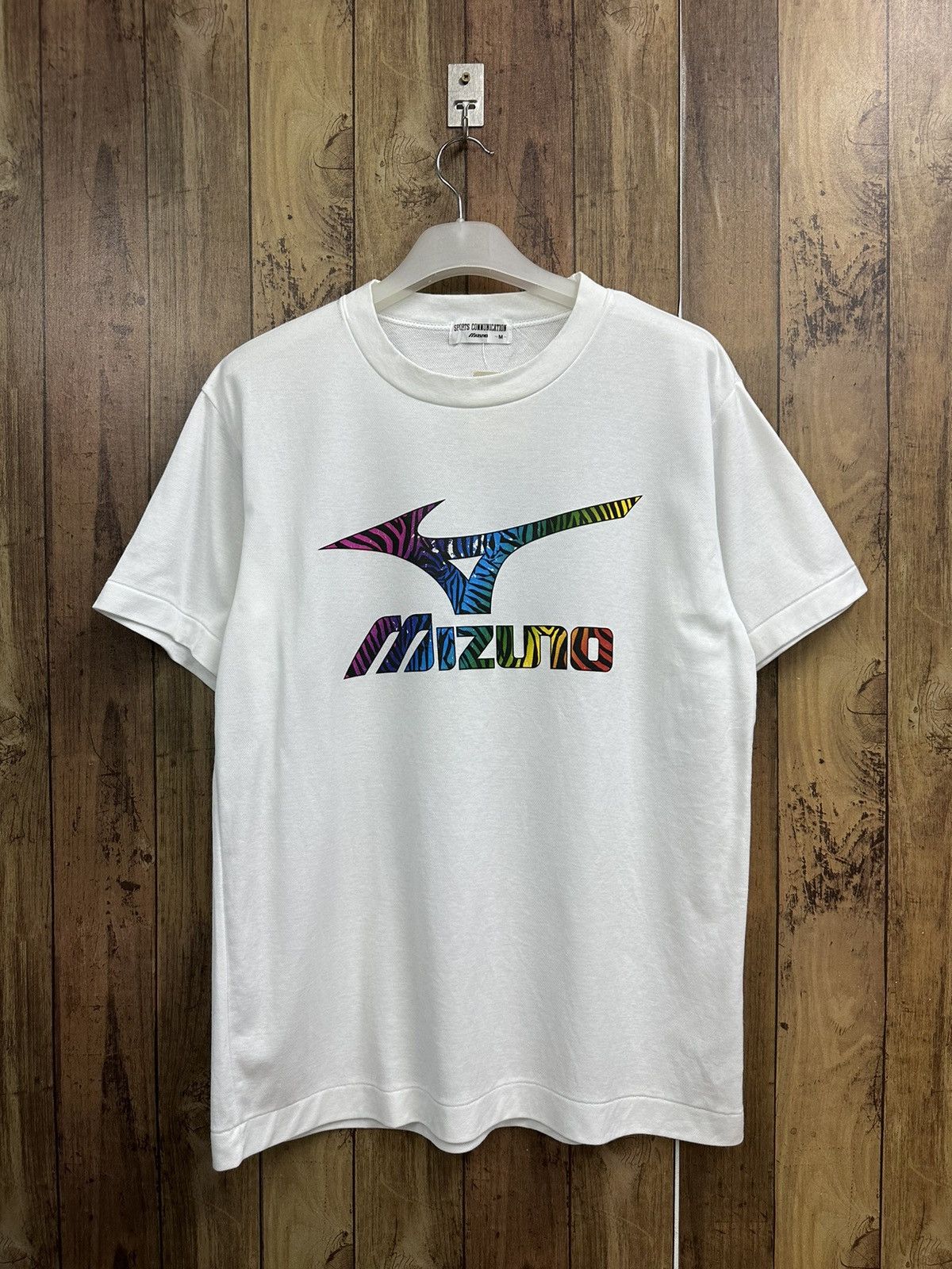 Mizuno Mizuno Big Logo Colourful Tiger Vintage Tshirt A538 Size US M / EU 48-50 / 2 - 1 Thumbnail