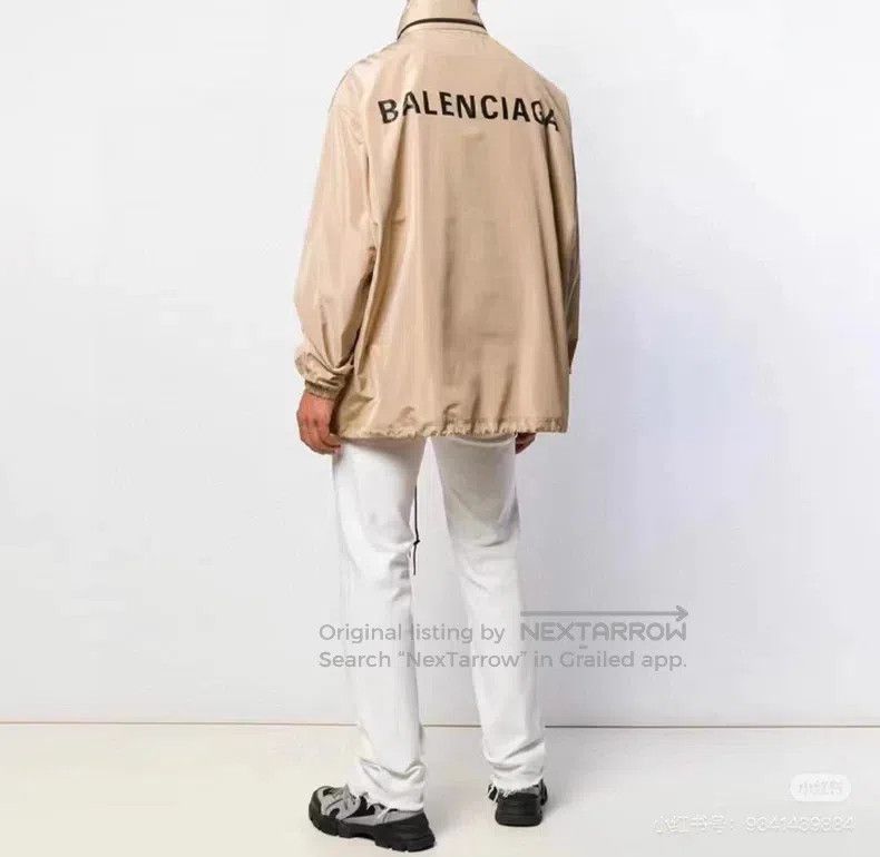 Balenciaga Balenciaga Khaki back large logo jacket windbreaker Size XS / US 0-2 / IT 36-38 - 4 Thumbnail