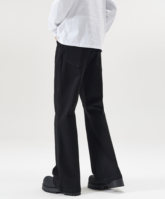 Japanese Brand × Jean Black Vintage Stretch Slim-Fit Bootcut Jeans Size US 32 / EU 48 - 6 Thumbnail