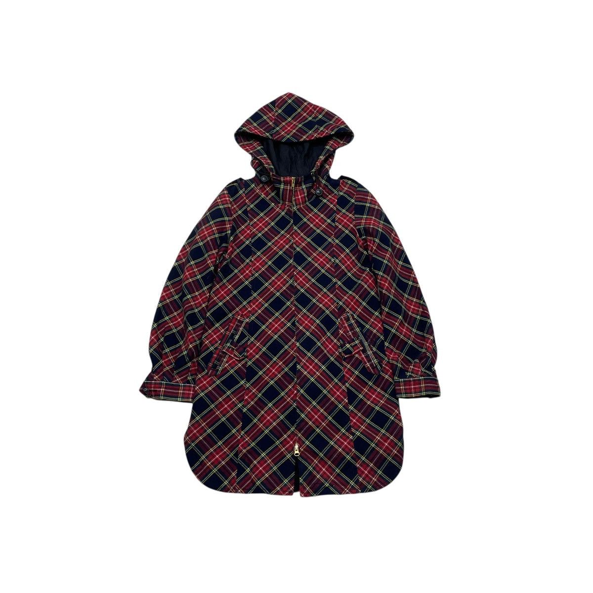 LIZ LISA 💥Vintage Free Phrase Red Tartan Hoodie Jacket Size M / US 6-8 / IT 42-44 - 1 Thumbnail