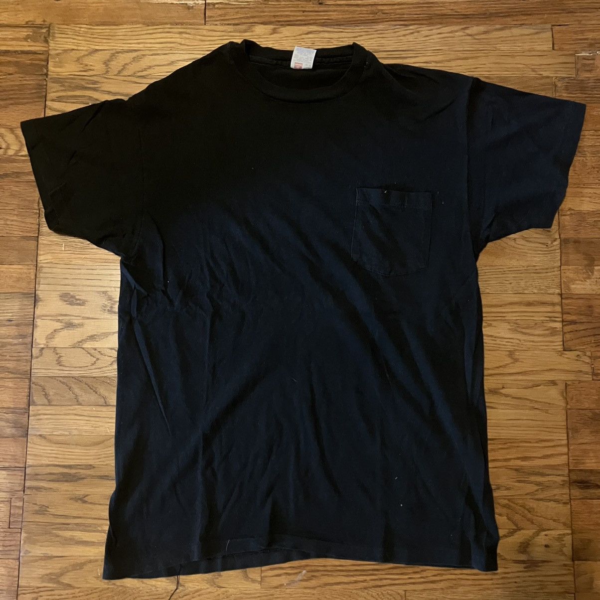 Vintage 1990s Blank Black T-Shirt Size US M / EU 48-50 / 2 - 1 Thumbnail