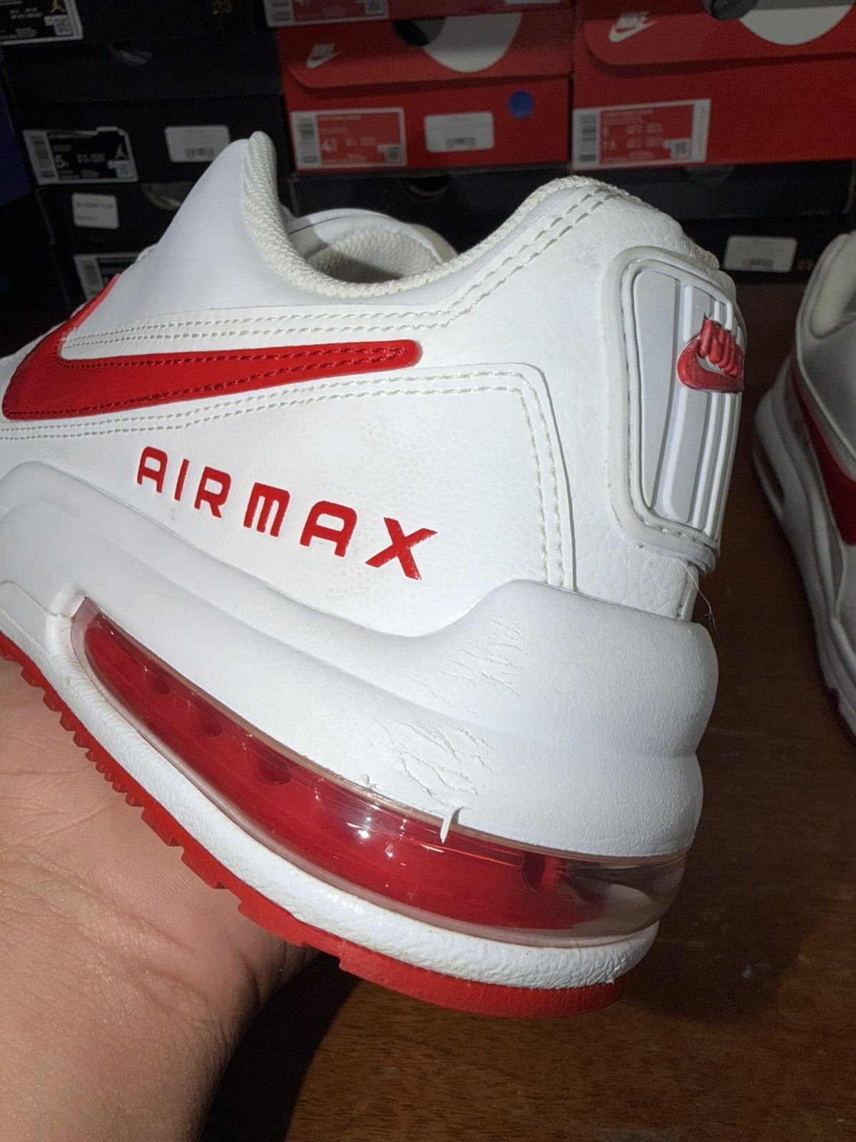 Nike Nike Air Max LTD 3 White University Red size 11.5 Size US 11.5 / EU 44-45 - 10 Thumbnail