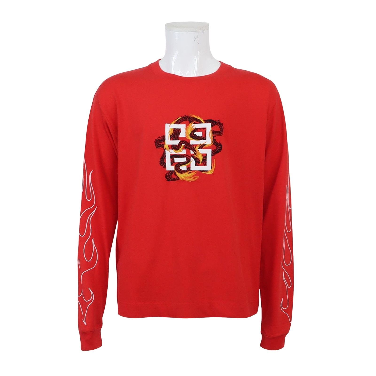 Givenchy Givenchy Dragon 4G Logo Long Sleeve T-Shirt Size S Size US S / EU 44-46 / 1 - 1 Thumbnail