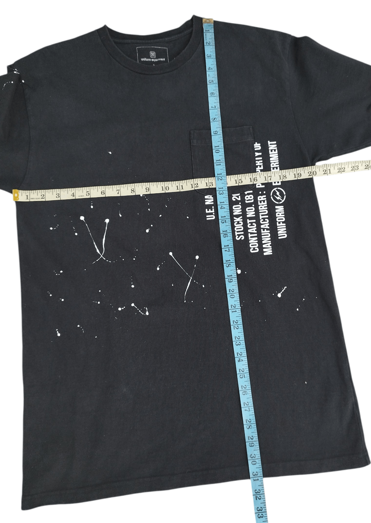 uniform experiment Uniform experiment fragment paint spots pocket tee Size US L / EU 52-54 / 3 - 9 Thumbnail
