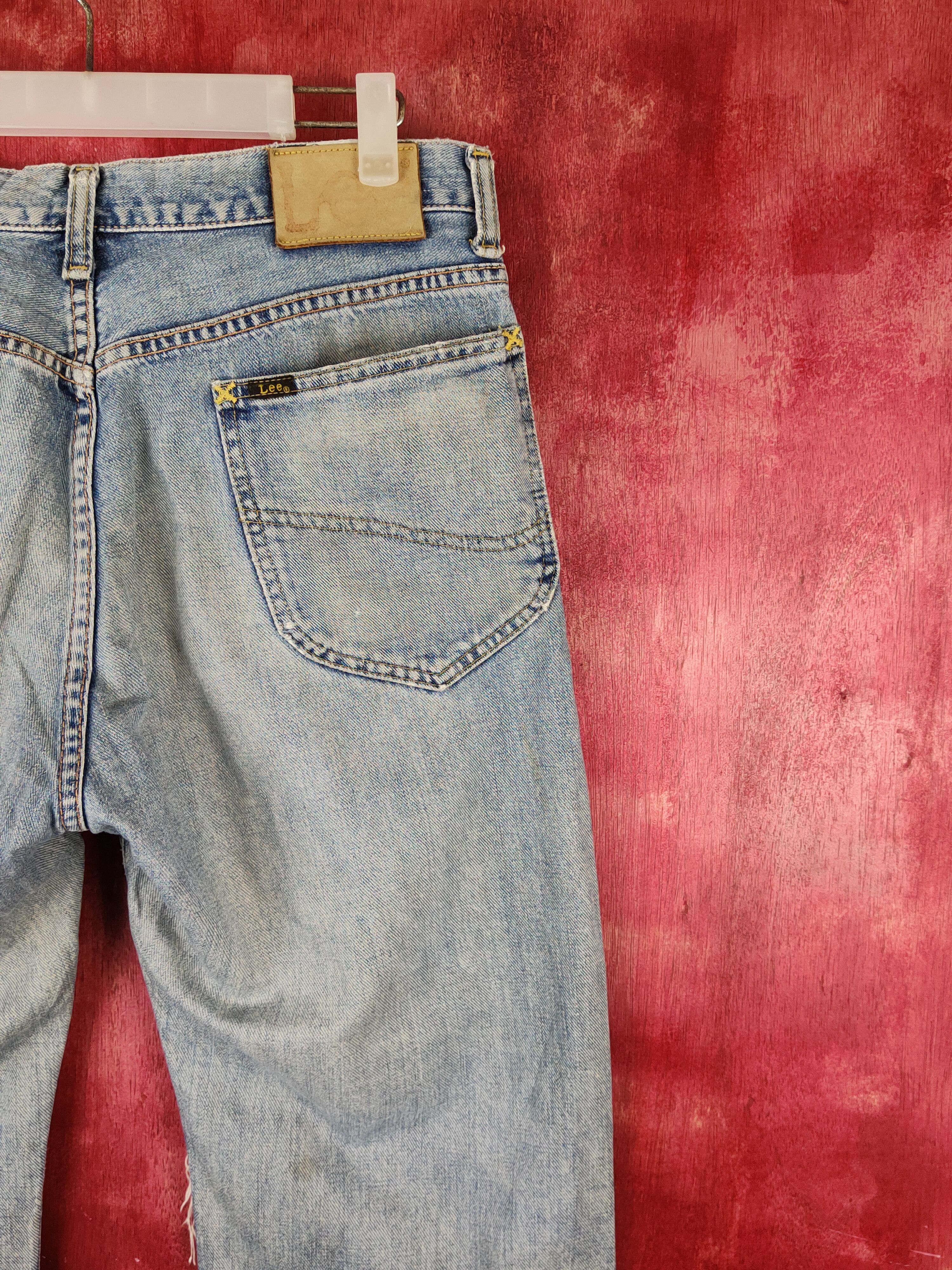 Japanese Brand Lee vintage Blue Distressed Ripped Jeans #S1694 Size US 32 / EU 48 - 12 Thumbnail