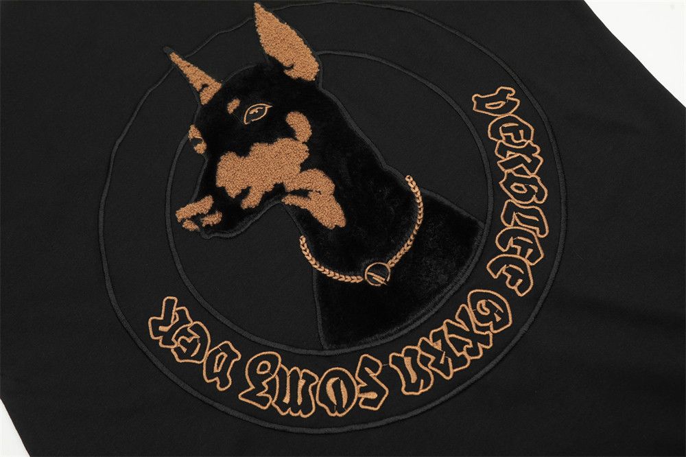 Japanese Brand × Vintage Doberman embroidered men's hip-hop trendy casual T-shirt Size US M / EU 48-50 / 2 - 3 Thumbnail