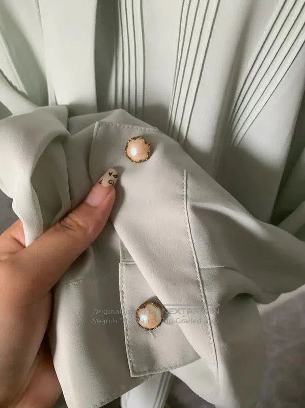 Burberry Burberry Blue Long Sleeve Women's Shirt. Size XL / US 12-14 / IT 48-50 - 8 Thumbnail