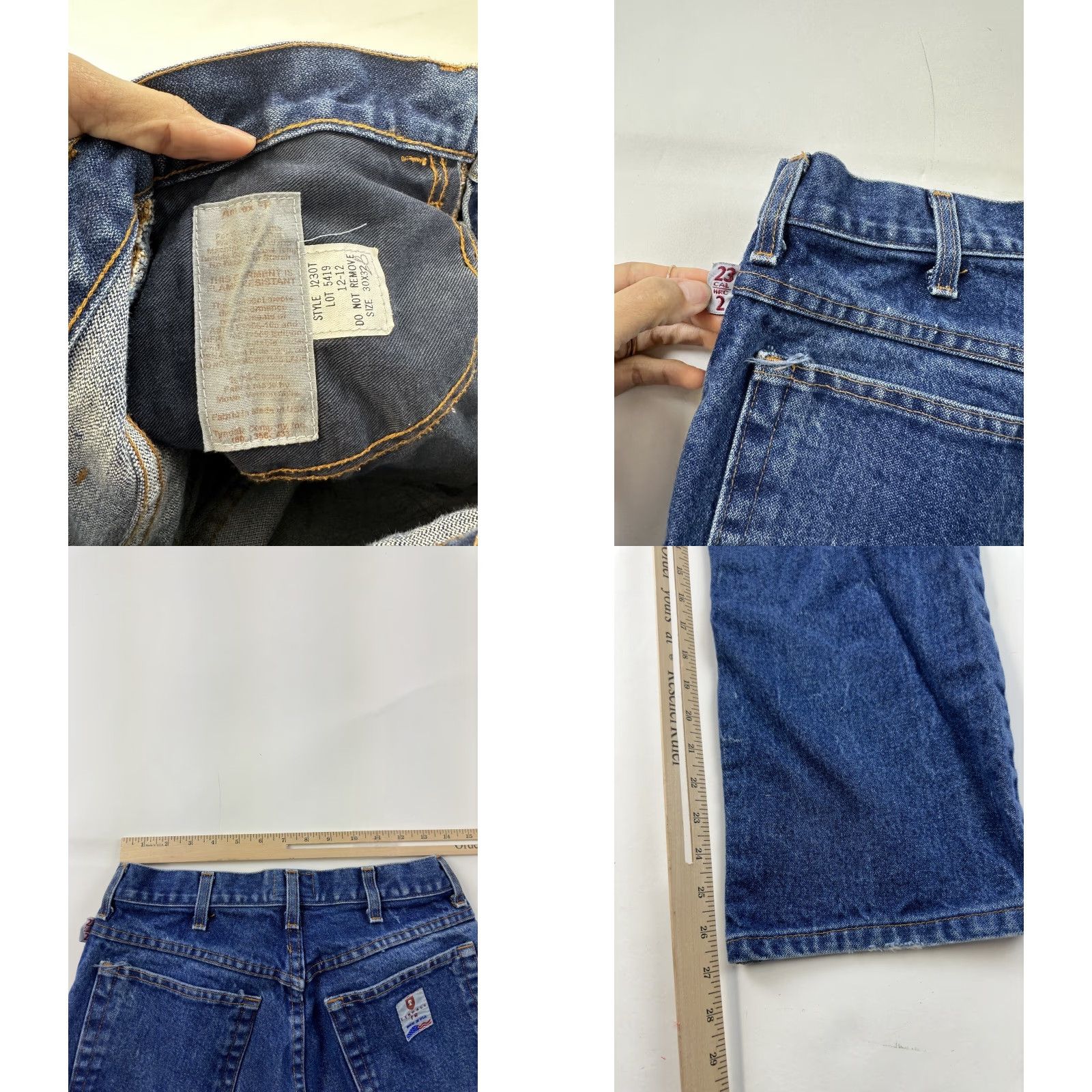Vintage Tyndale FR Jeans Men’s 28x27 Blue USA Straight 1230T Mens Jeans FR USA Size US 28 / EU 44 - 8 Thumbnail