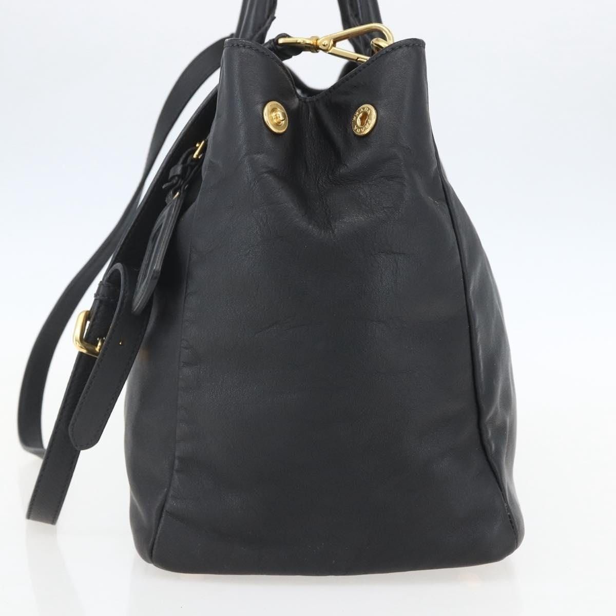 Prada Prada Leather Handbag Black Size ONE SIZE - 5 Thumbnail