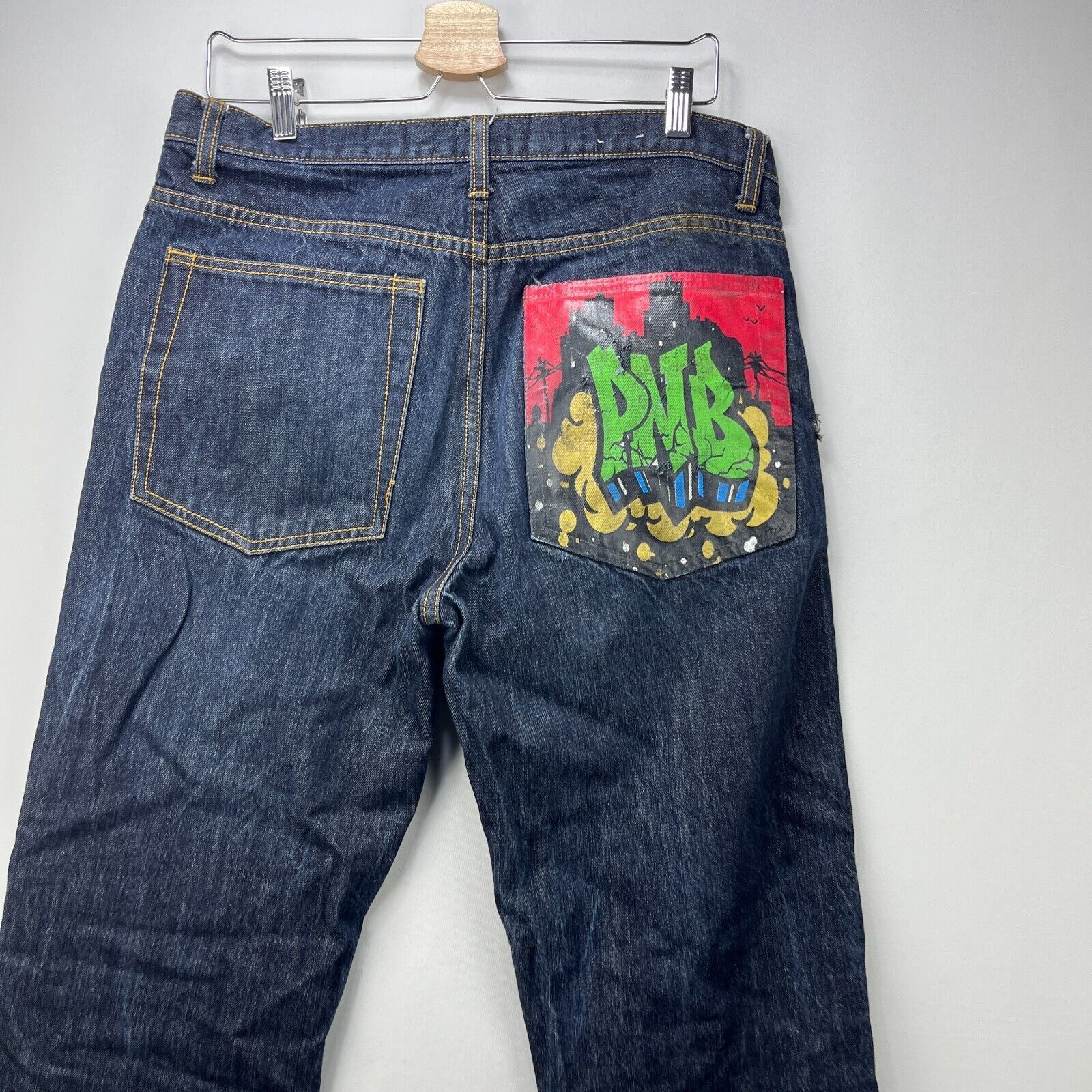 Vintage Vintage Y2K PNB Nation Baggy Jeans 34 Skater Grafiti Hip Hop Size US 34 / EU 50 - 2 Thumbnail