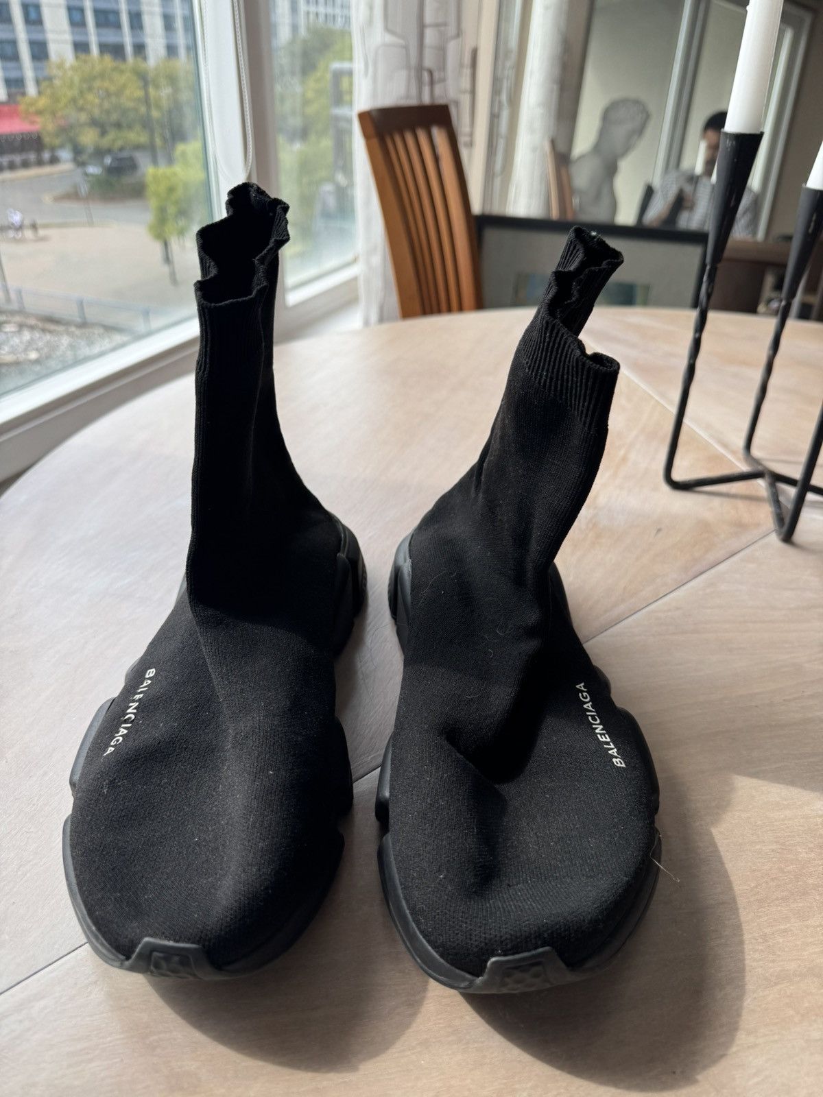 Balenciaga Balenciaga Speed Trainer Knit Runners – 2018, Black Size US 11.5 / EU 44-45 - 3 Thumbnail