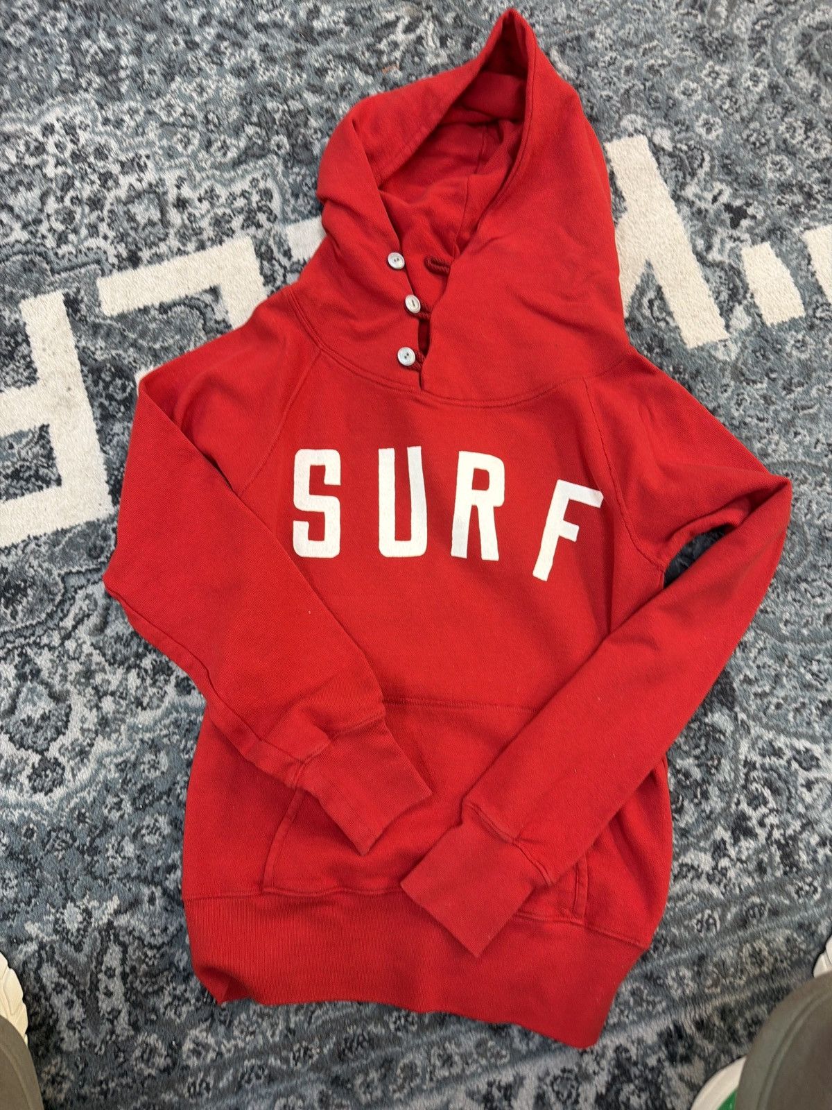 Kapital Kapital Surf Hooded Sweatshirt Red Size US S / EU 44-46 / 1 - 1 Thumbnail