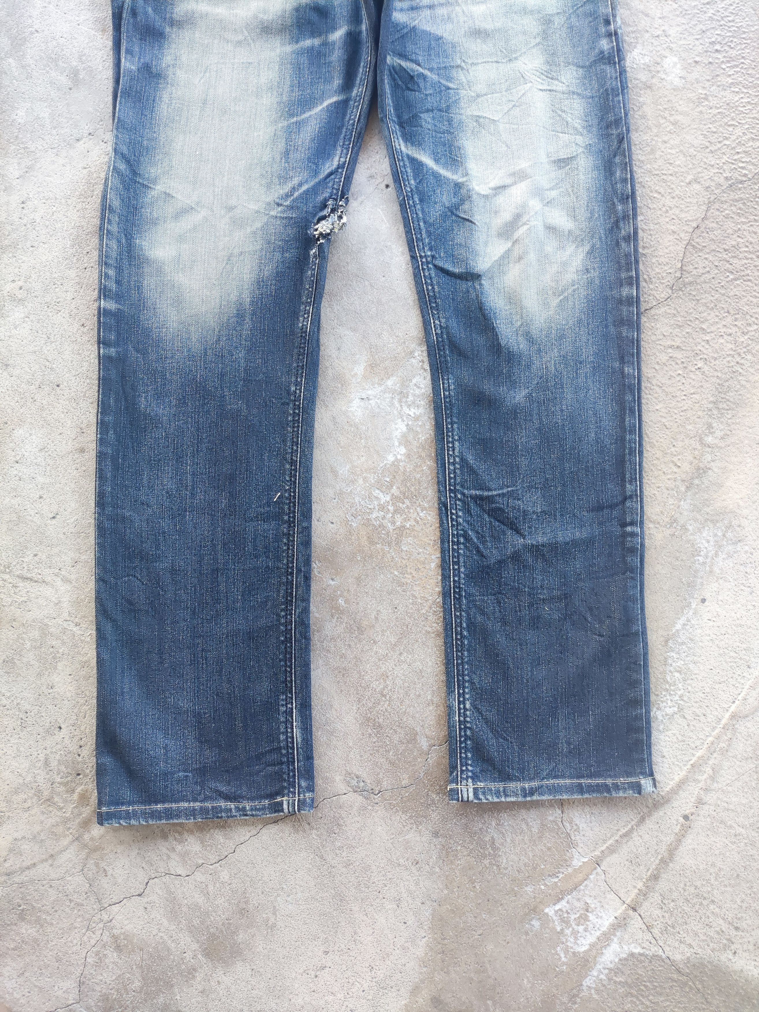 Edwin Vintage Edwin Distress Fadee Denim Pants w35 Size US 36 / EU 52 - 4 Thumbnail