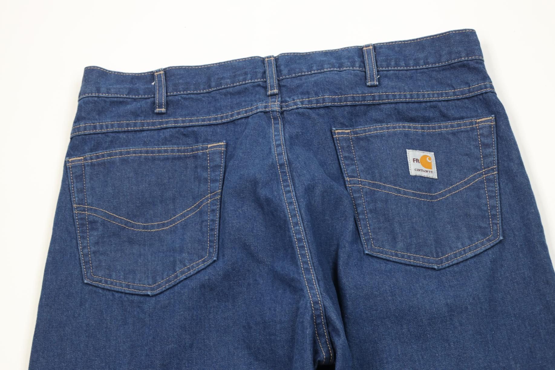 Carhartt Carhartt FR Resistant Workwear Wide Leg Denim Jeans USA Size US 36 / EU 52 - 12 Thumbnail