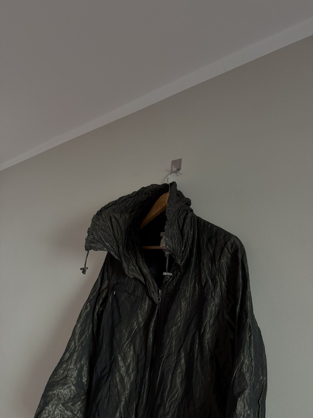 Sarah Pacini Sarah Pacini Crinkled Avant-Garde Zip Jacket Size M / US 6-8 / IT 42-44 - 4 Thumbnail