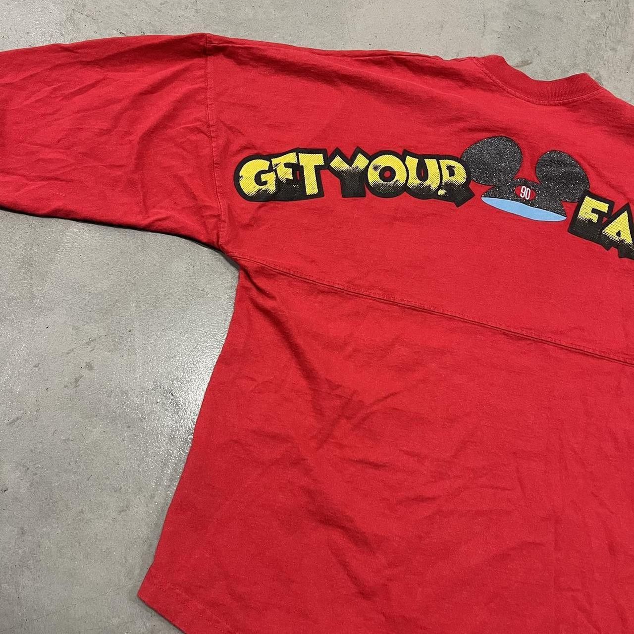 Disney Crazy Vintage Y2K/2000s Super Rare Disney Mickey’s 90th Birthday Cast Member Exclusive Spirit Jersey! Size US S / EU 44-46 / 1 - 2 Thumbnail