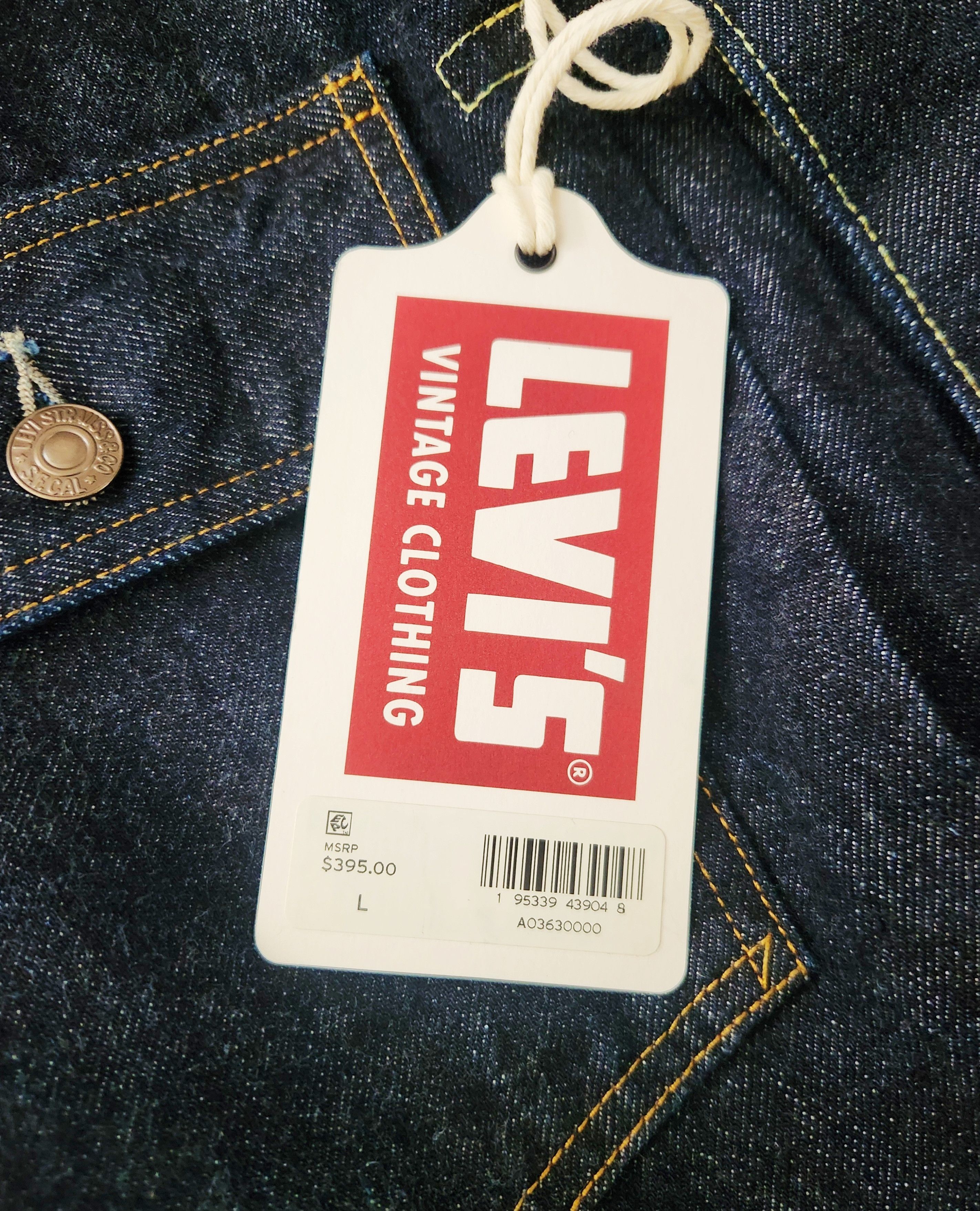 LVC × Levi's Levi's 507 XX LVC Type 2 II Raw Selvedge Denim Jacket NWT 42 Size US L / EU 52-54 / 3 - 13 Thumbnail