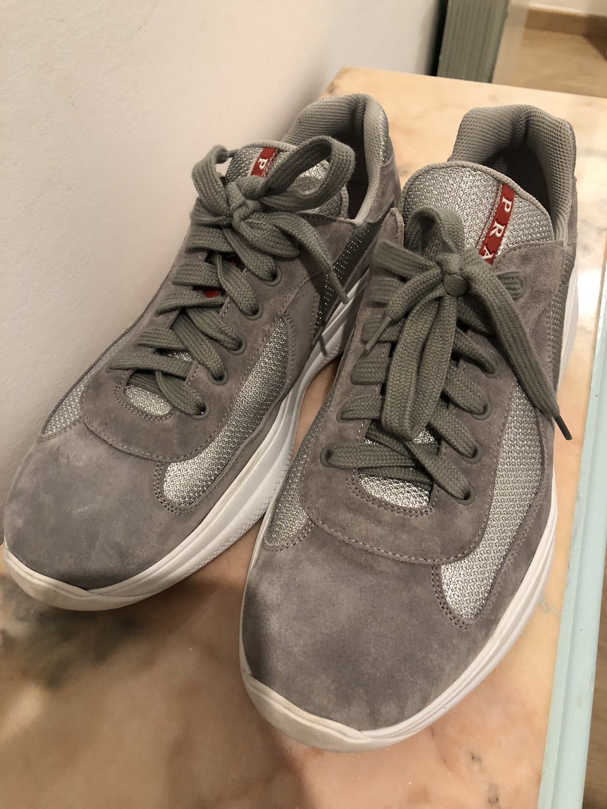Prada Grey Prada Sneakers for Luna Rossa Size US 9 / EU 42 - 3 Thumbnail