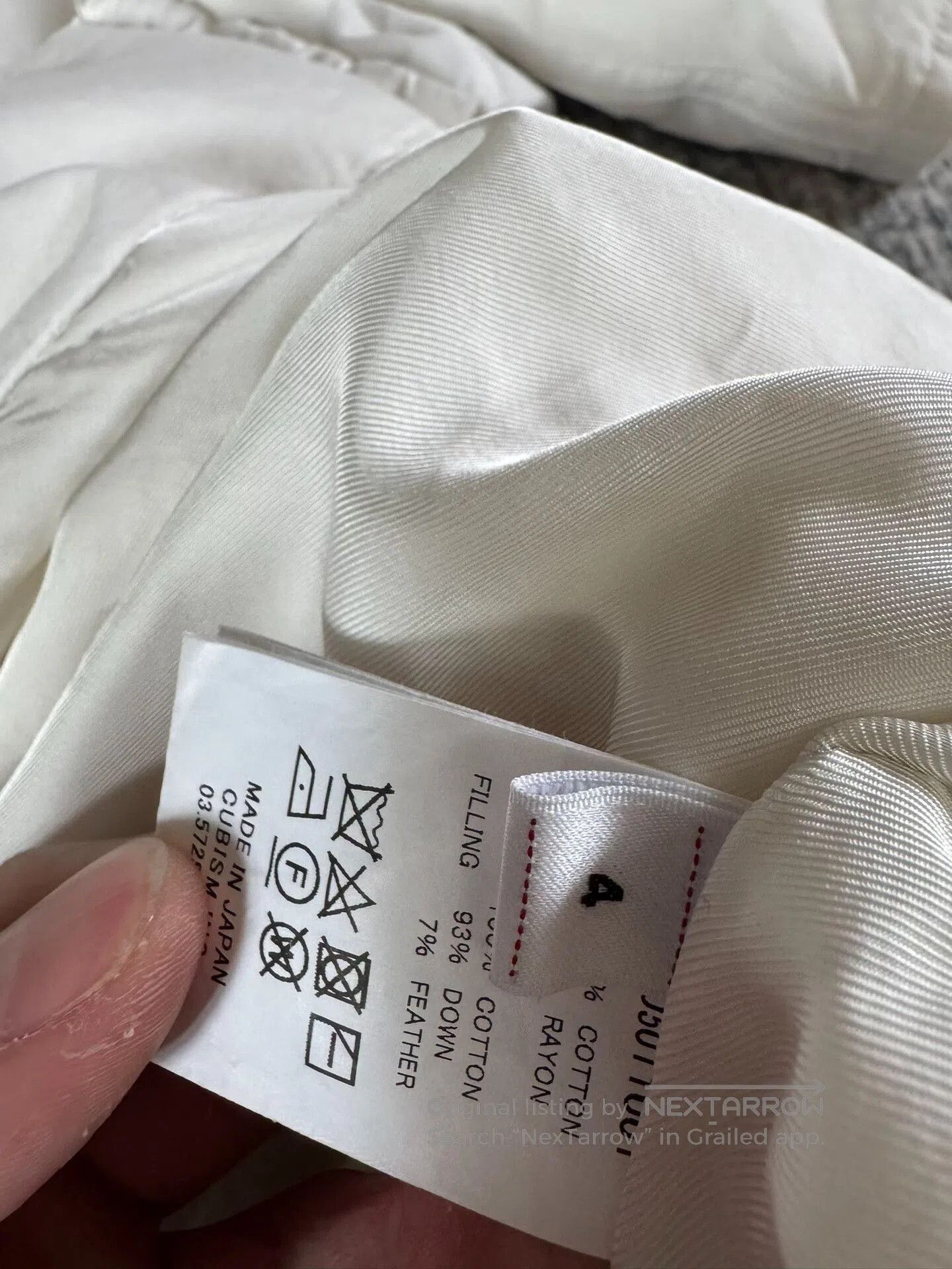 Visvim VISVIM Wallis Down Shirt in White. Size US XL / EU 56 / 4 - 3 Thumbnail