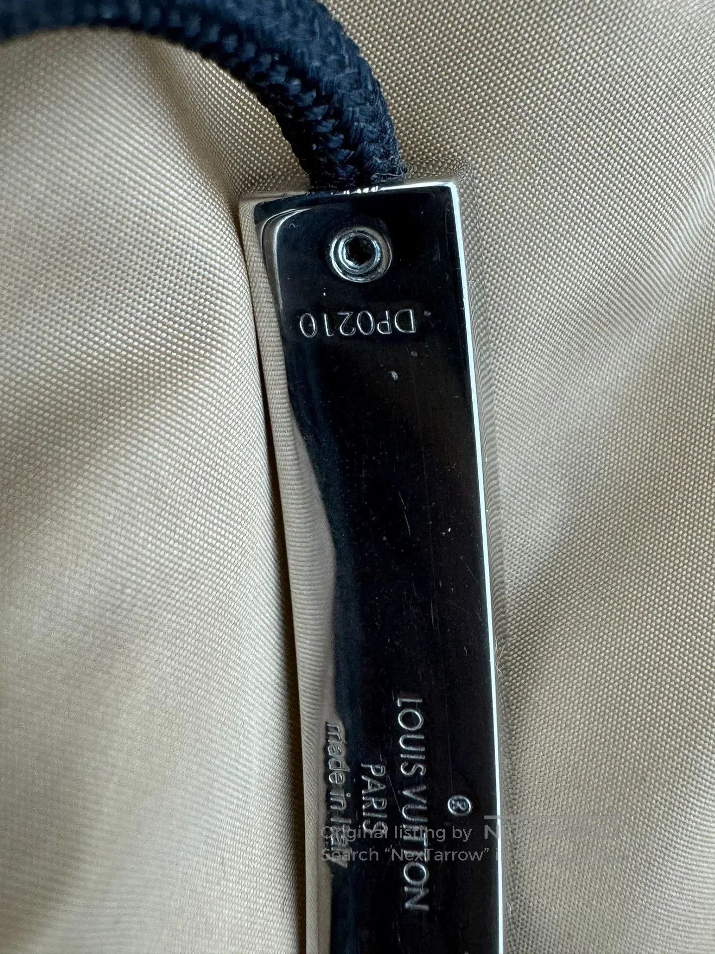 Louis Vuitton LV Space Black Silver Adjustable Bracelet. Size ONE SIZE - 8 Thumbnail
