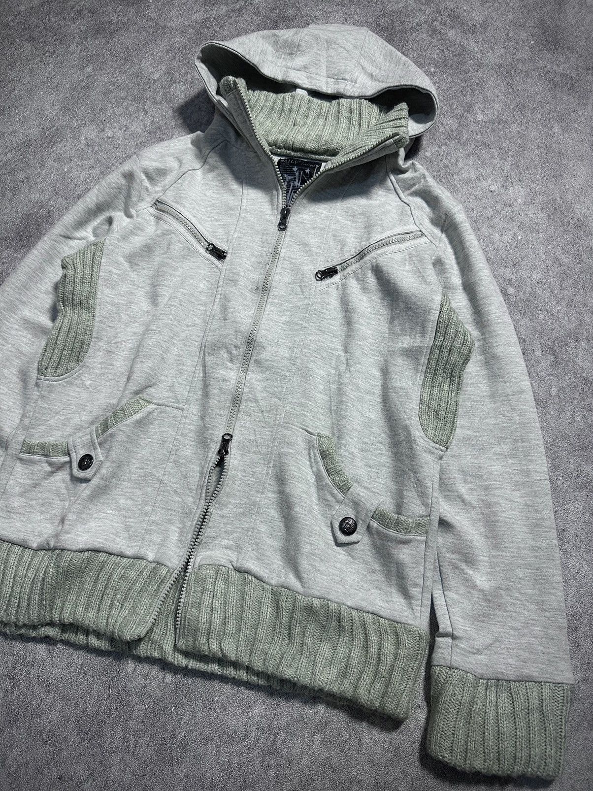 If Six Was Nine Japanes Daily News Vkei Gothic Style Zip Hoodie Size US L / EU 52-54 / 3 - 3 Thumbnail
