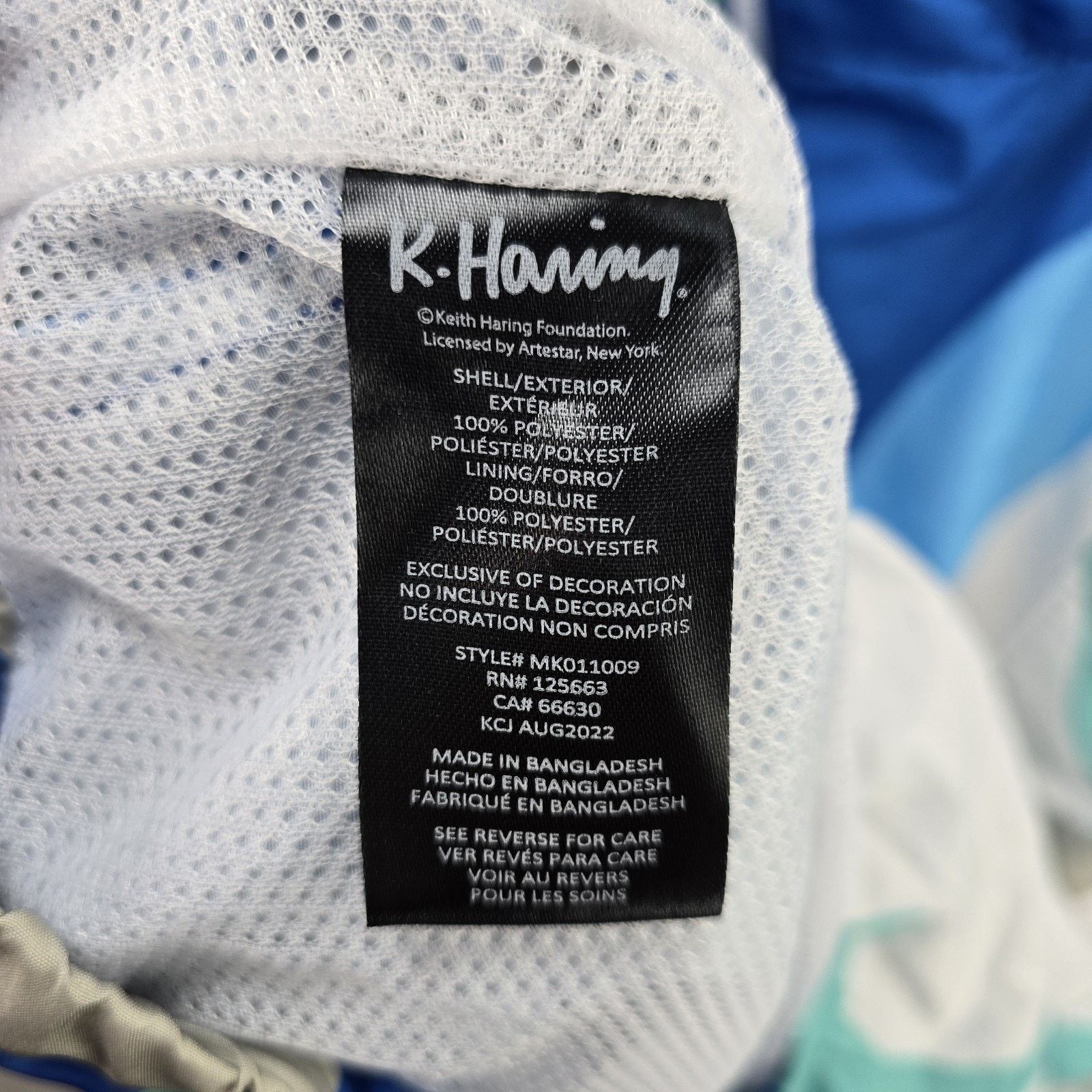 Members Only Members Only Keith Haring Windbreaker Large Hooded Jacket Size US L / EU 52-54 / 3 - 9 Thumbnail