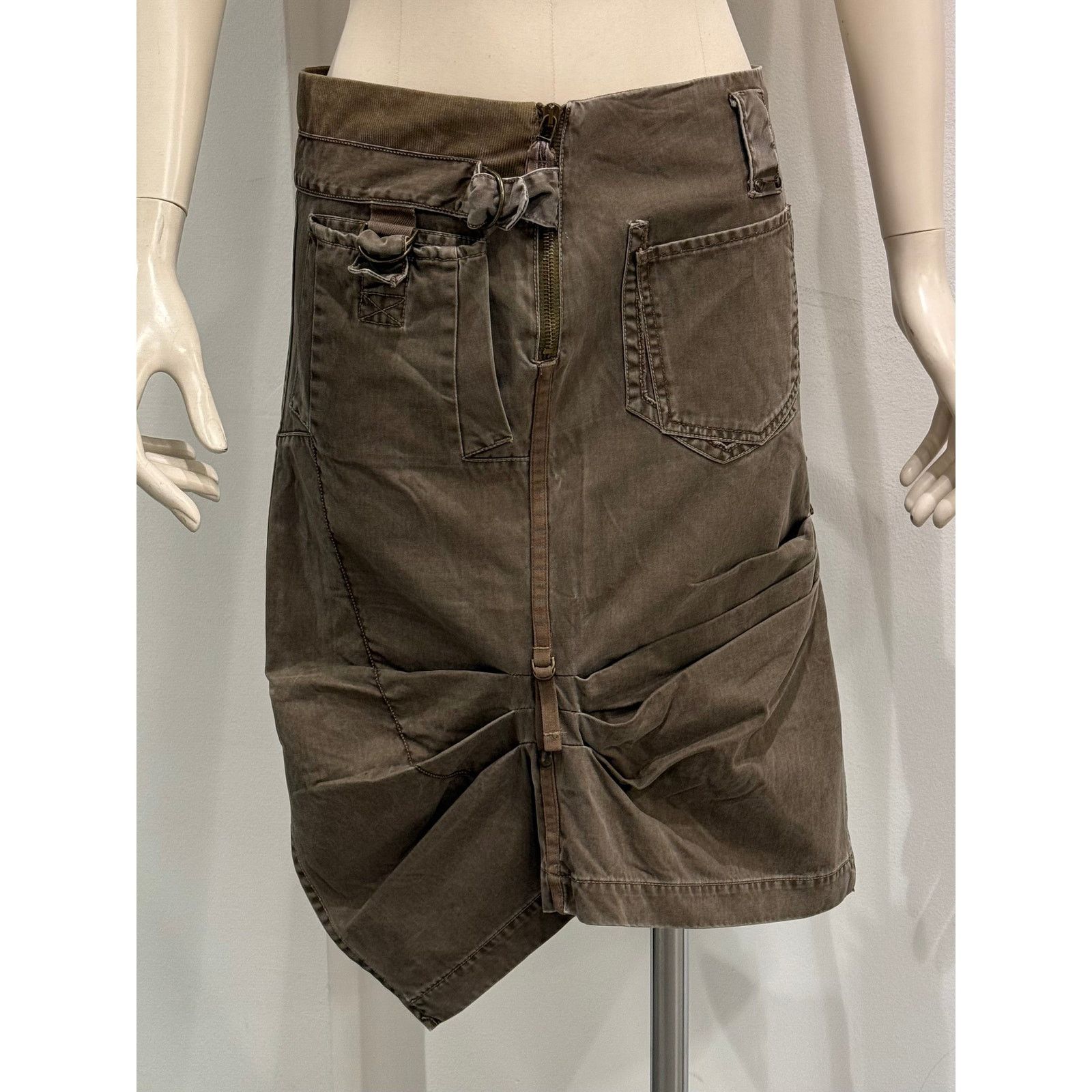 Marithe + Francois Girbaud 2000s Marithe Francois Girbaud asymmetrical skirt Size 24" / US 00 / IT 34 - 2 Thumbnail
