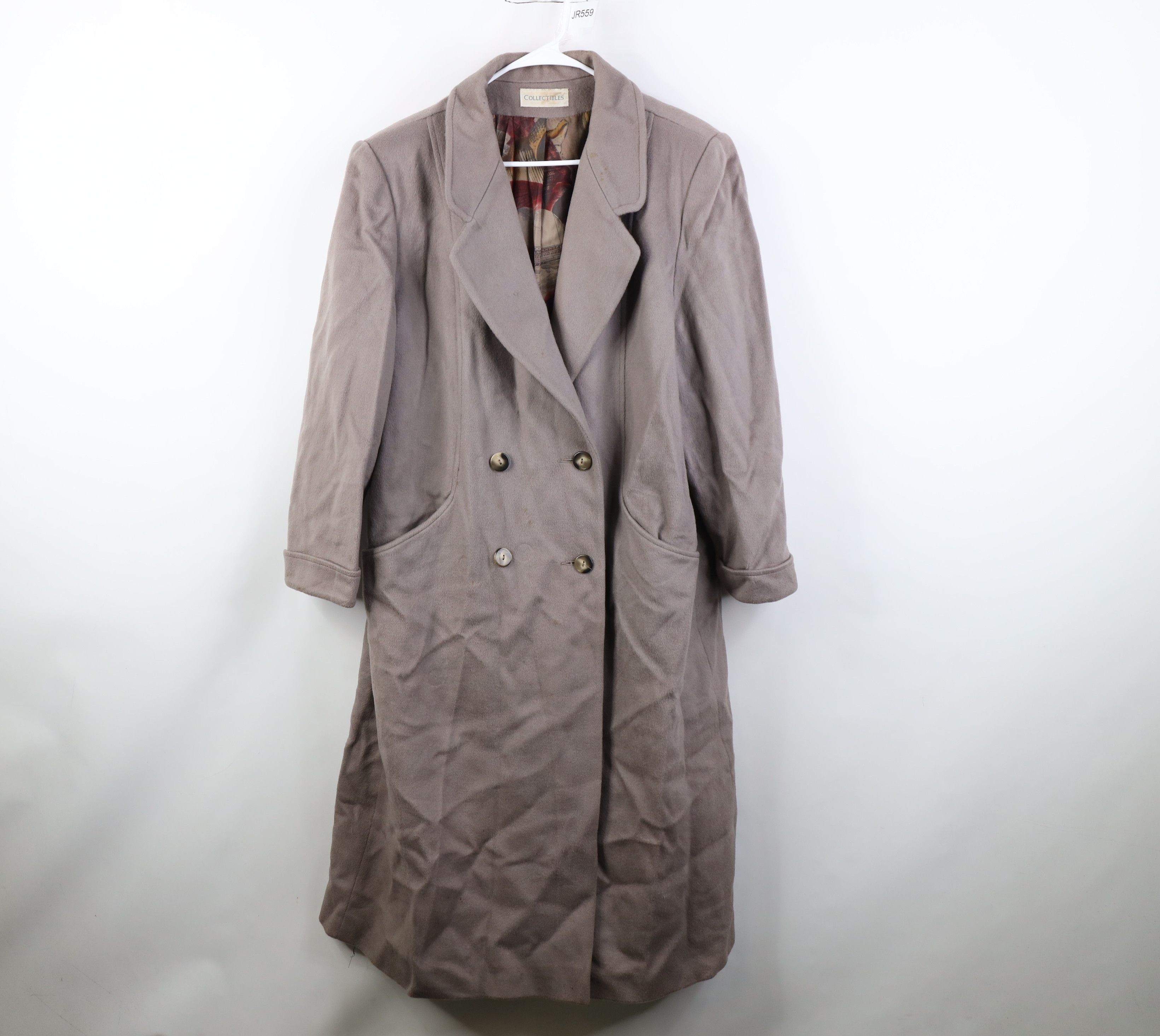 Vintage Vintage 90s Streetwear Heavy Wool Blend Overcoat Jacket USA Size XXL / US 16-18 / IT 52-54 - 1 Thumbnail