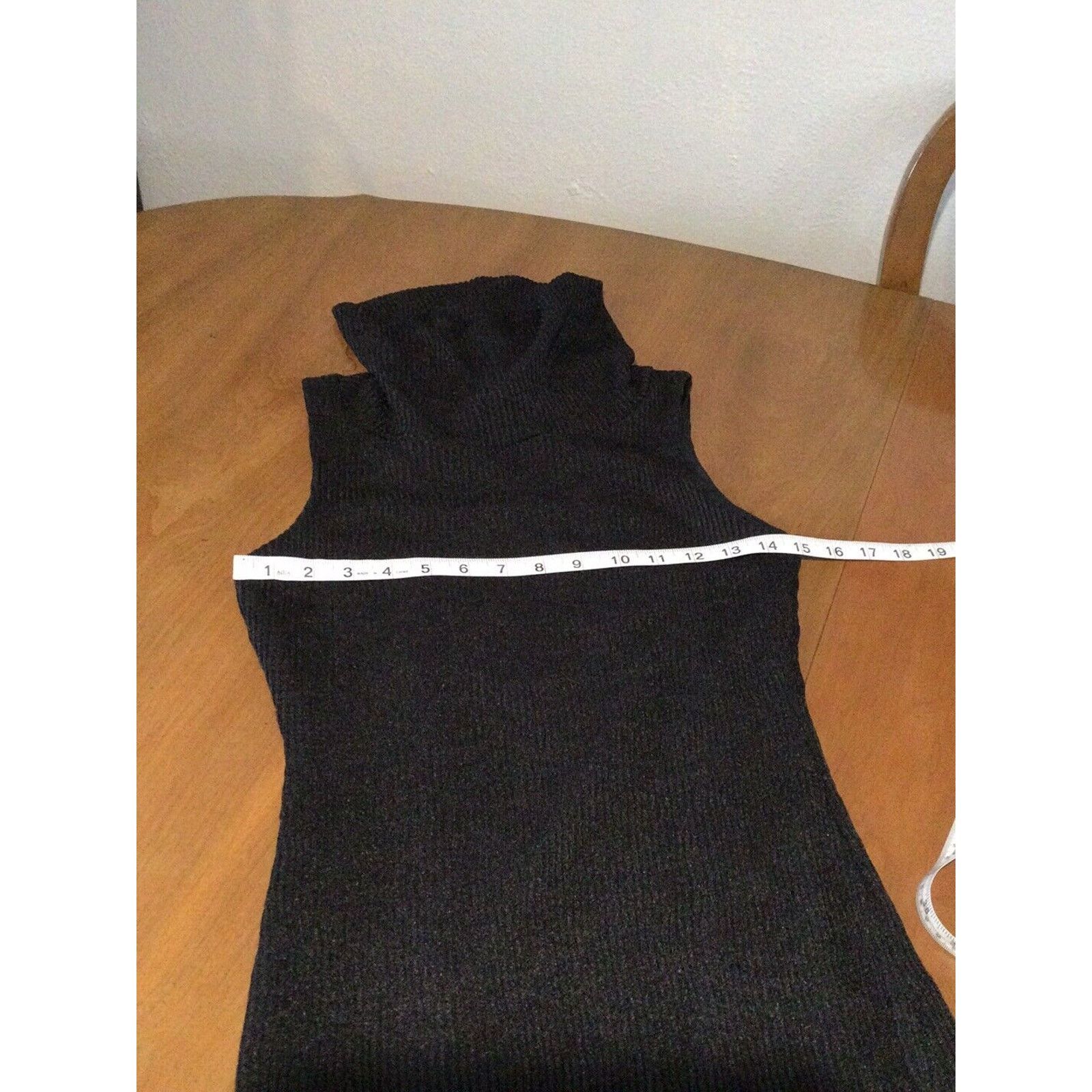 Other City Triangles Black Bodycon Turtleneck Sleeveless Dress SzM Size M / US 6-8 / IT 42-44 - 12 Thumbnail