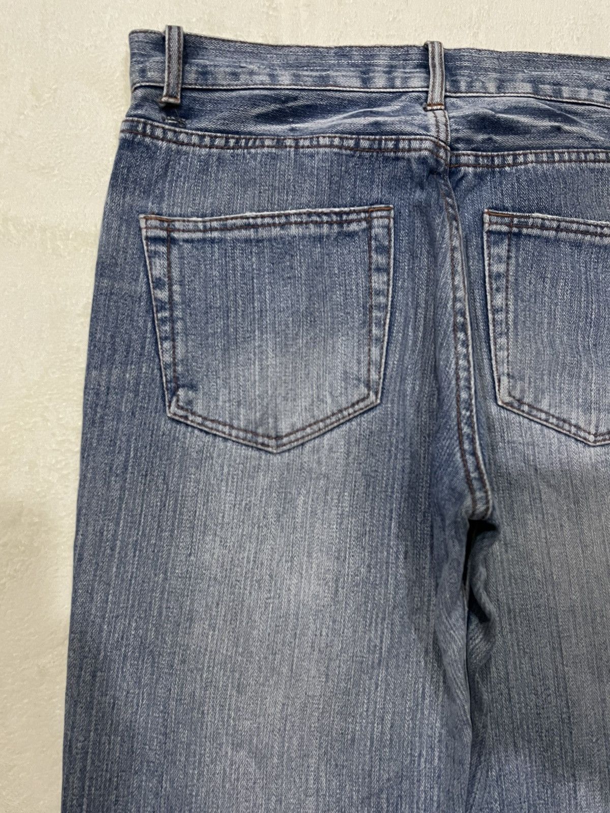 Japanese Brand Vintage Nylaus Jeans Distress Ripped Faded Denim Size US 32 / EU 48 - 15 Thumbnail