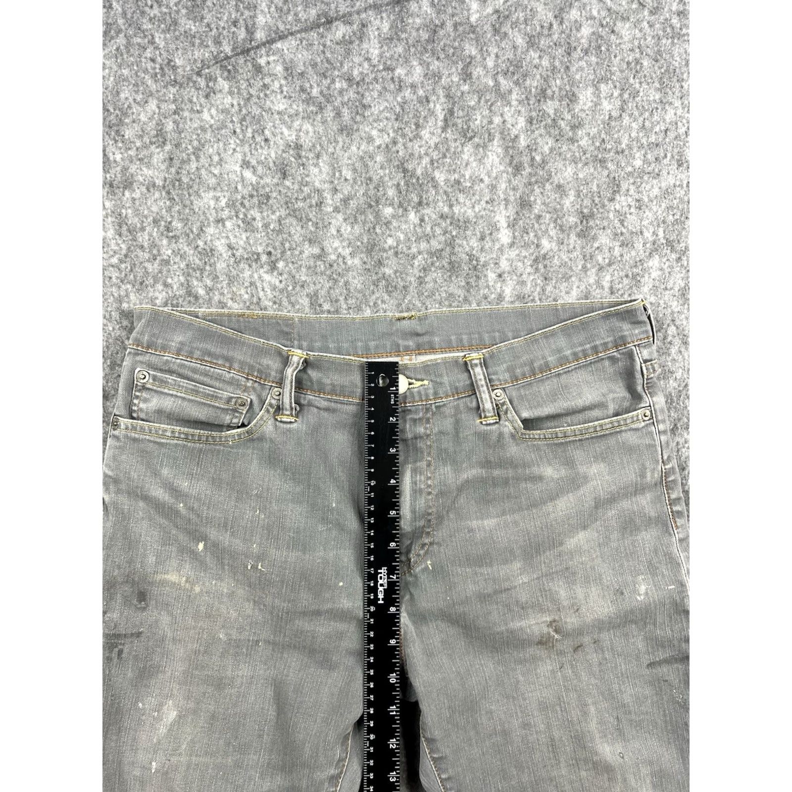 Levi's VINTAGE Levi's 504 Jeans Mens Light Gray Regular Fit Straight 34x30 80s 90s City Denim Straight Mens Size US 34 / EU 50 - 6 Thumbnail