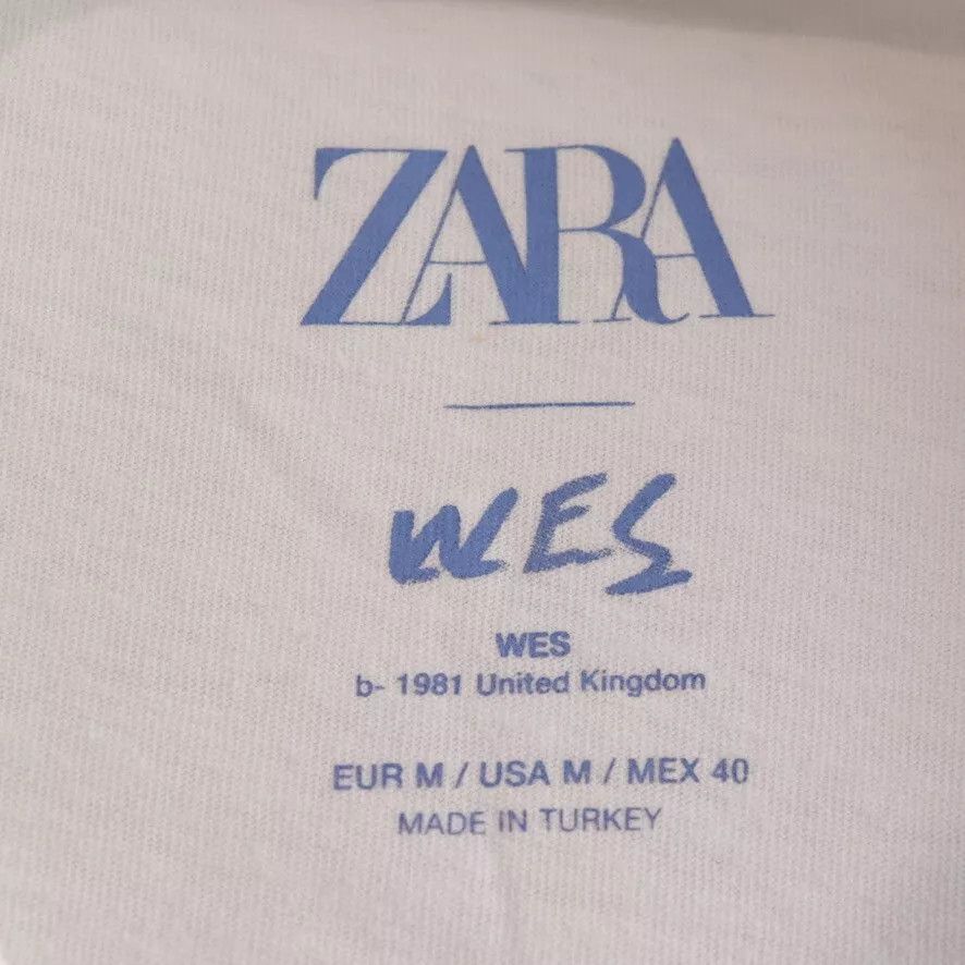 Zara Zara x Wes Robinson Mens T Shirt Size US M / EU 48-50 / 2 - 3 Thumbnail