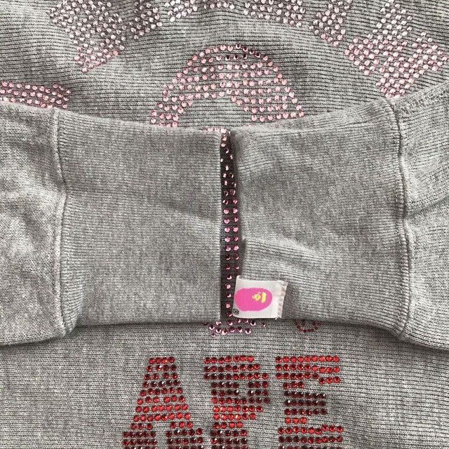 Bape × Nigo × Swarovski BAPE Swarovski college logo pullover hoodie APE NIGO Size M / US 6-8 / IT 42-44 - 7 Thumbnail